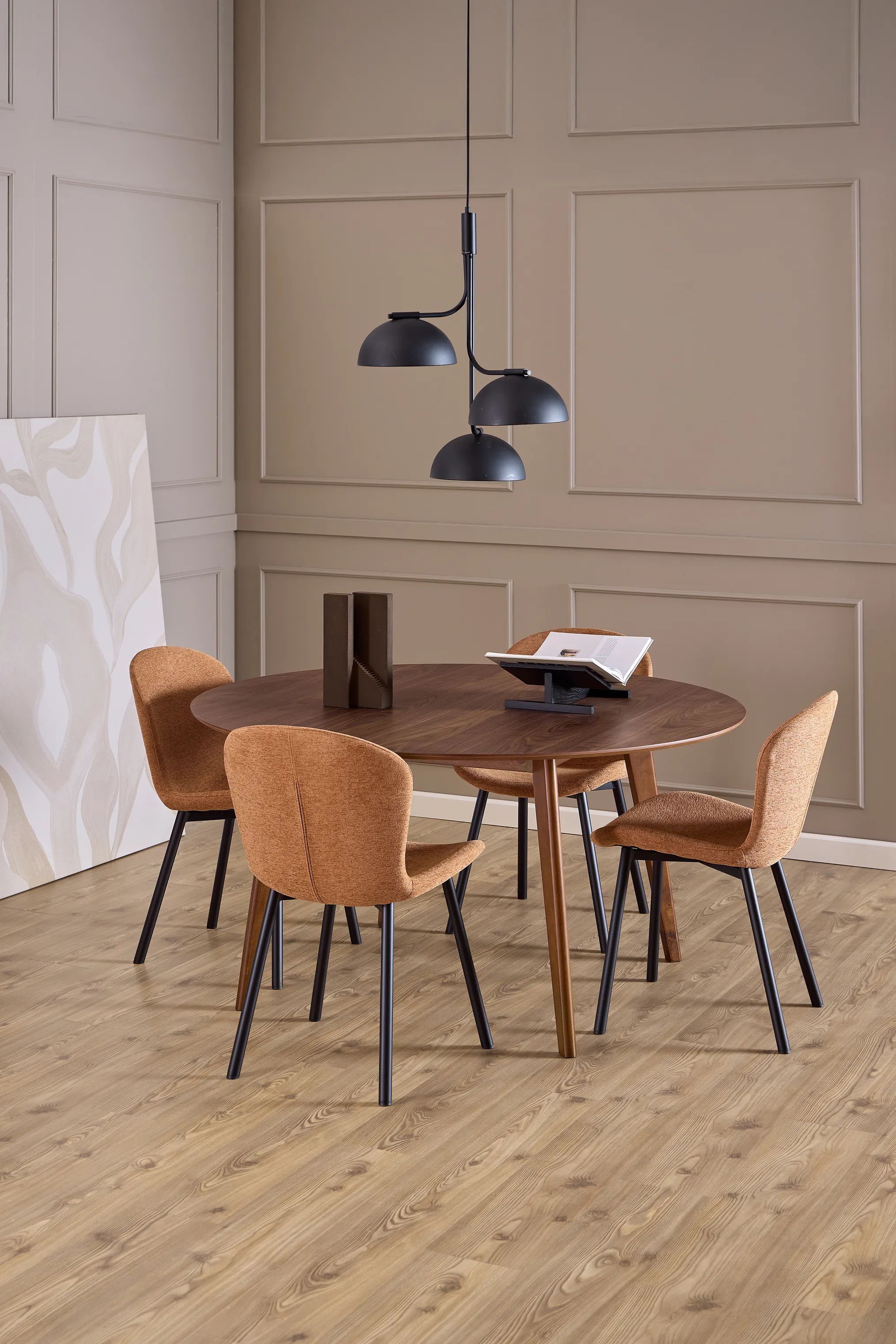 CASA Living Spisebordsstole Esra Spisebordsstol - 2 stk i Terracotta/mat sort, 3