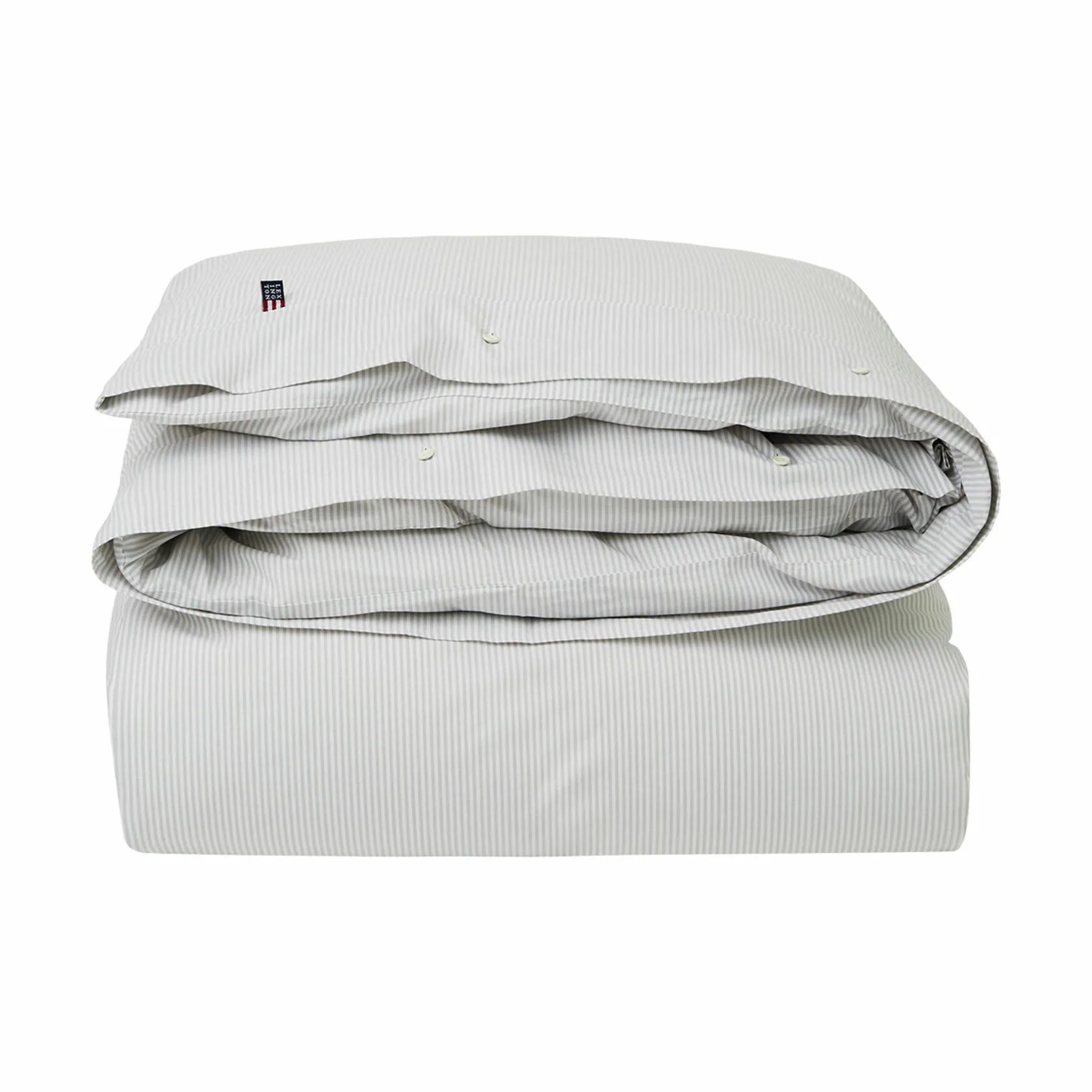 Lexington Sengetøj Icons Pin Point Dynebetræk i Gray/White, B140 x L200 cm, 1