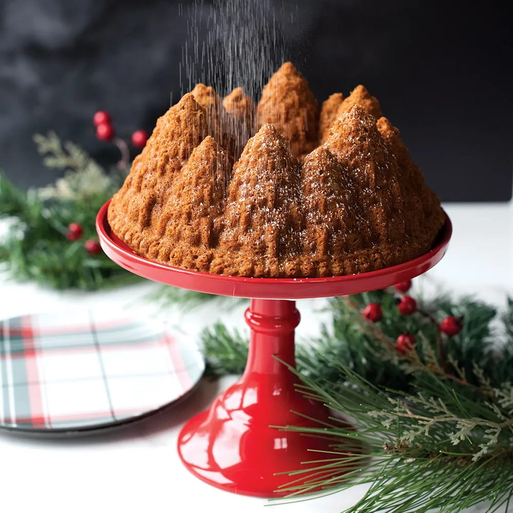 Nordic Ware Øvrige bageforme Pine Forest Bundt Kageform i Sølvfarvet, 3