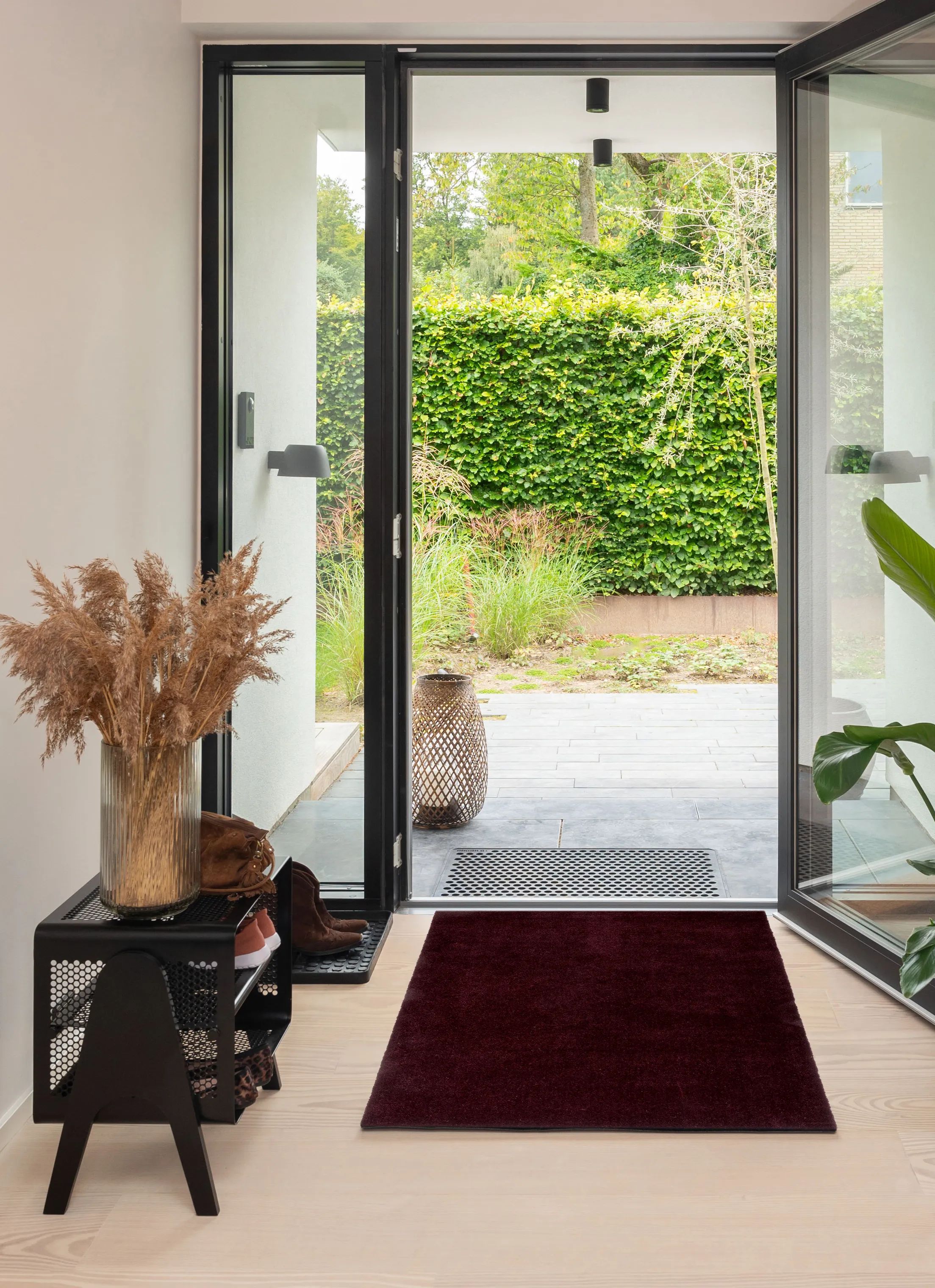 Tica Copenhagen Gulvtæpper Uni Color Unicolor Gulvmåtte i Bordeaux, B90 x L130 cm, 6
