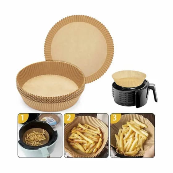 Scandinavian Collection Tilbehør til airfryers Papirform til airfryer - 100 stk. i Brun, 2