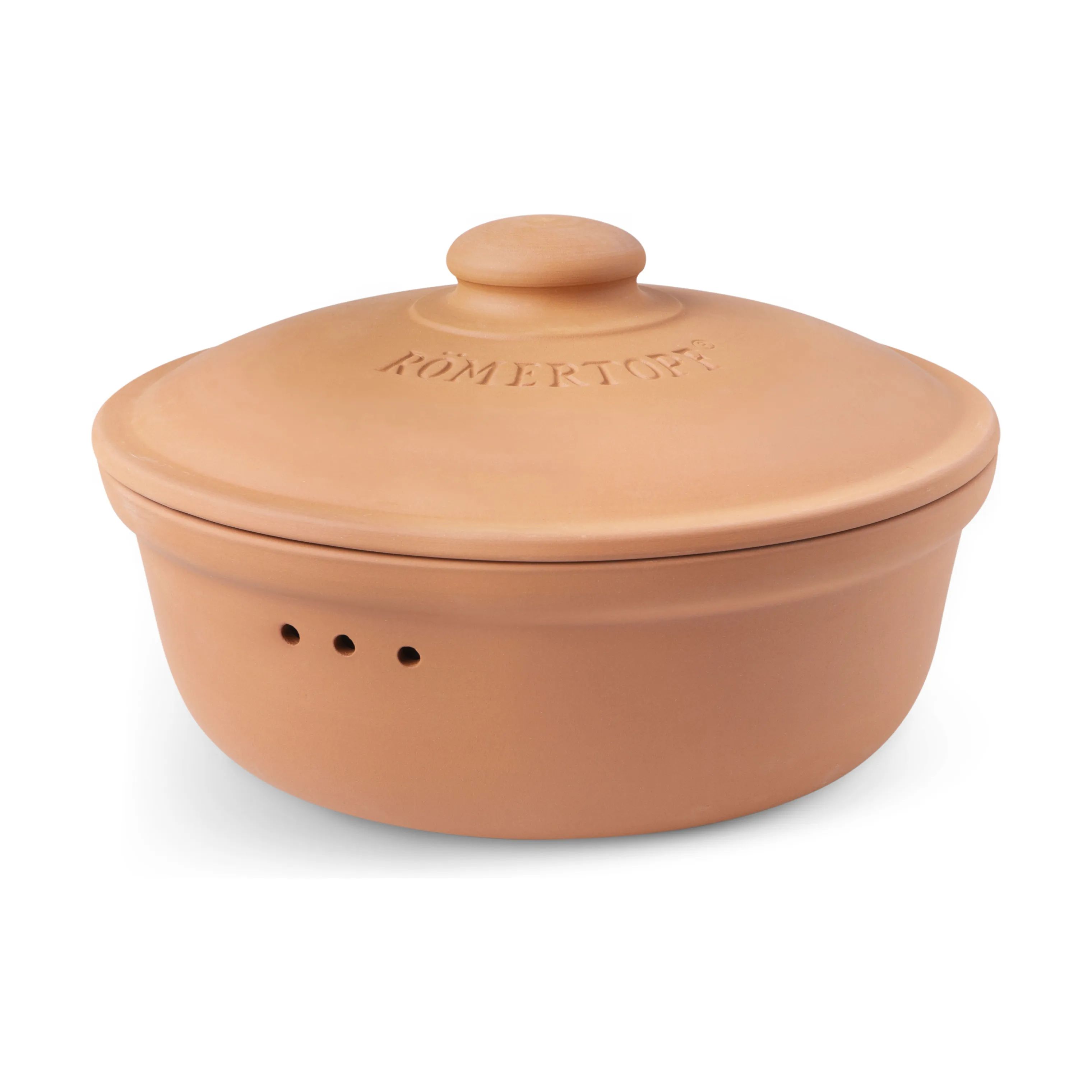 Römertopf Krukker med låg Brødopbevaring i Terracotta, 4.5 L, 1