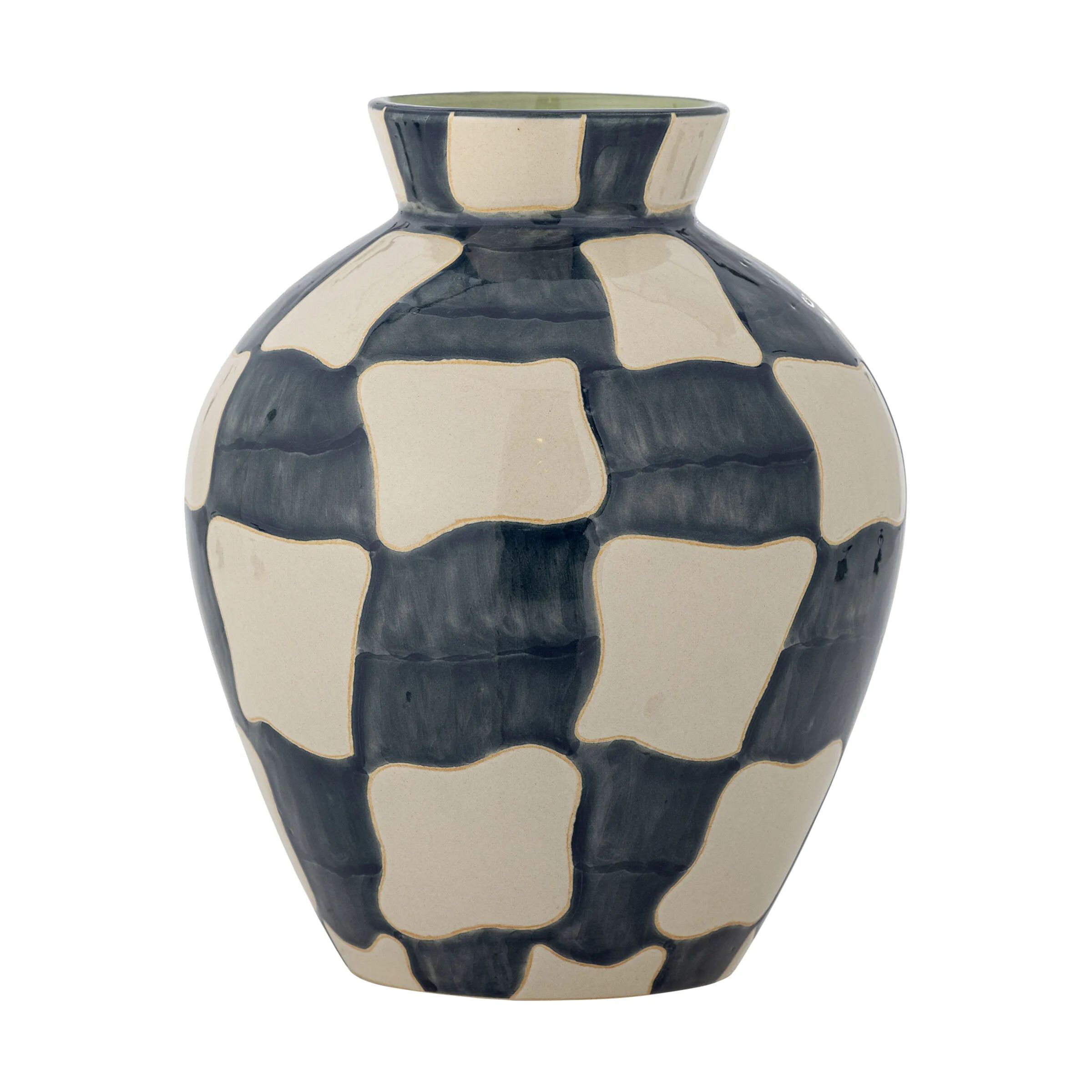Bloomingville Vaser Vase - Check i Blue, 1
