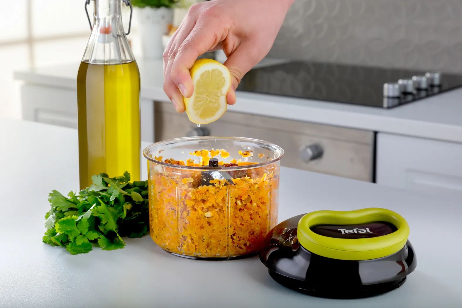 Tefal Minihakkere 5 second chopper Minihakker i Klar / Sort / Grøn, 3