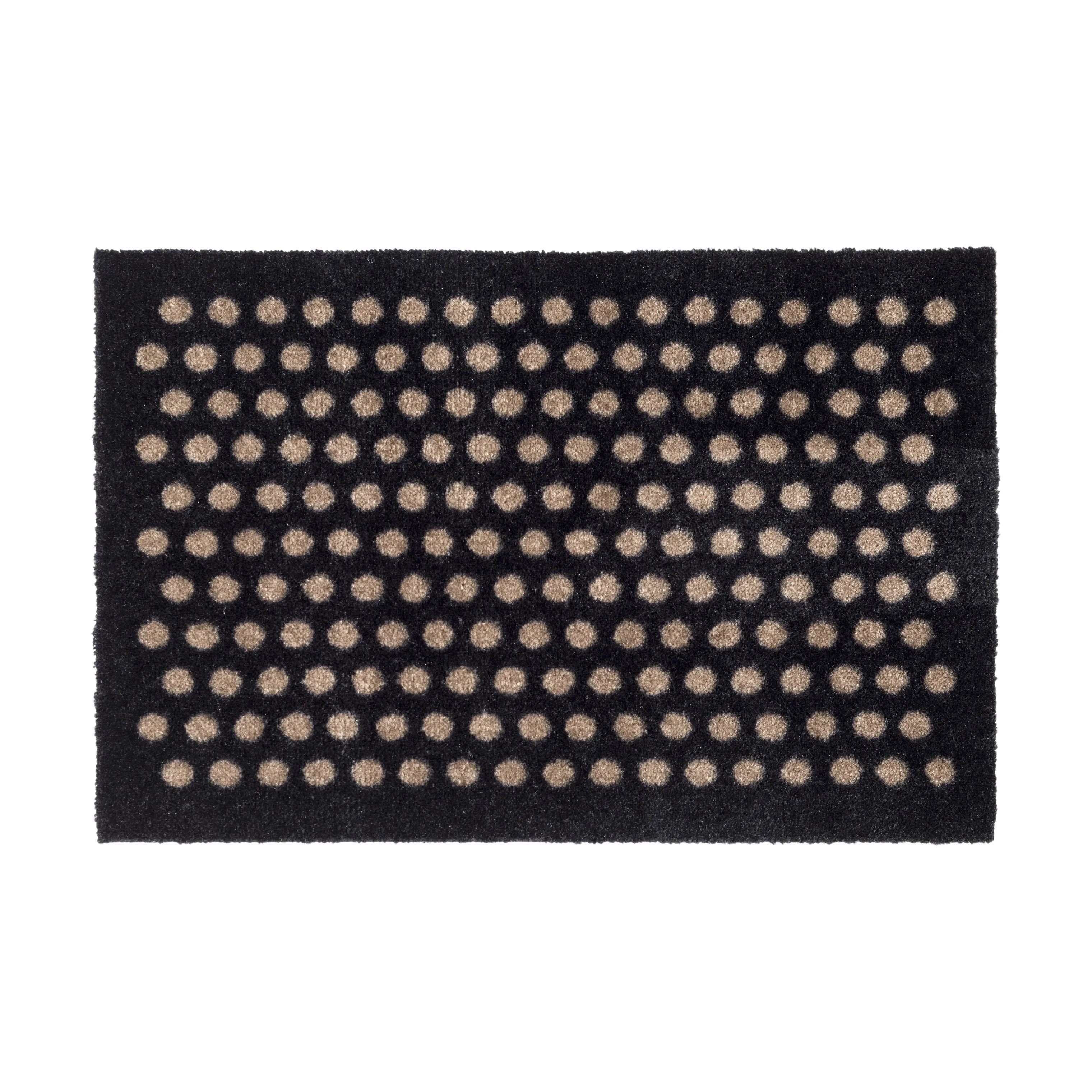 Tica Copenhagen Dørmåtter Dot Gulvmåtte i Sort/sand, B40 x L60 cm, 1
