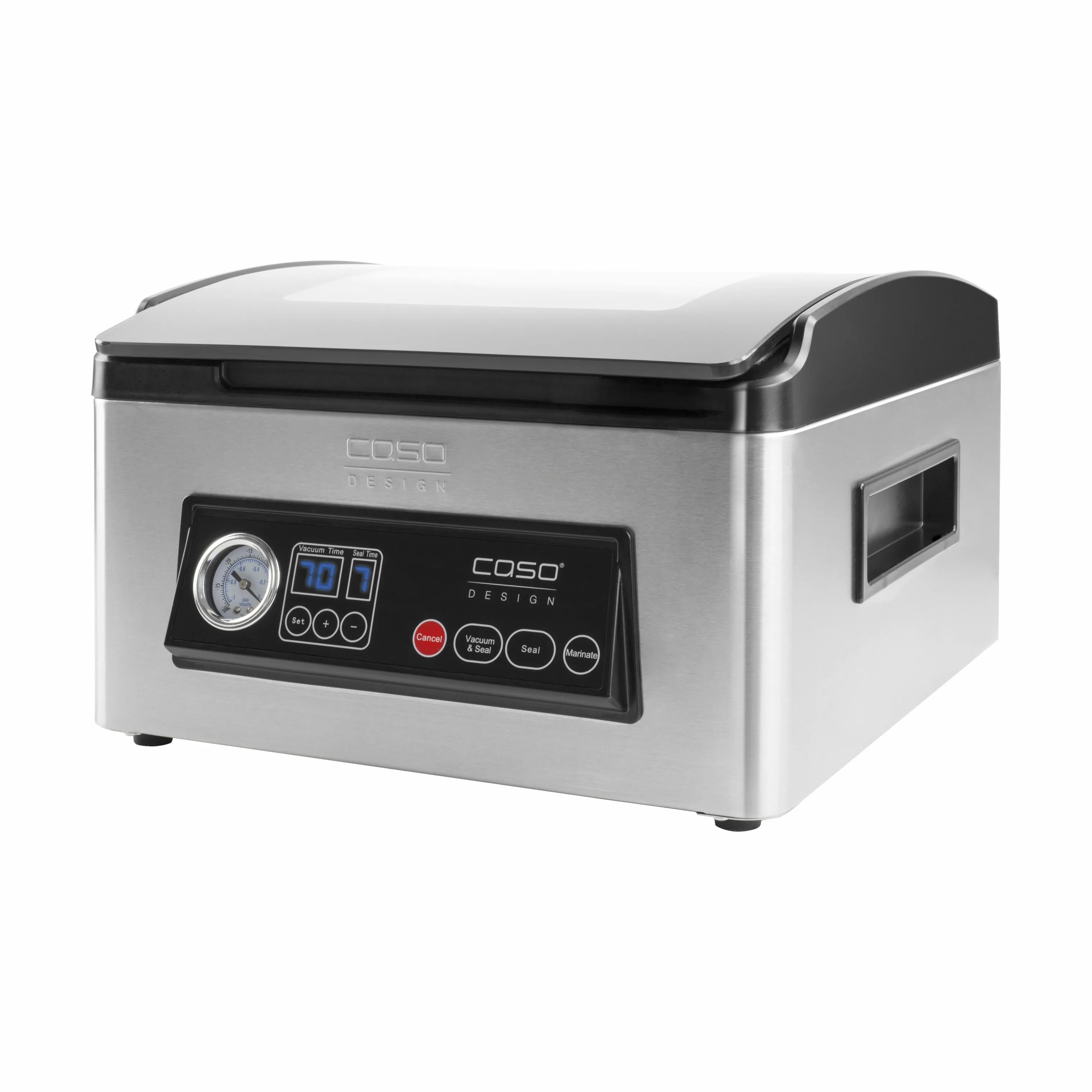 Caso Vakuumpakkere Vacuchef 70 Vakuumpakker CS1418 i Stål/Sort, 4