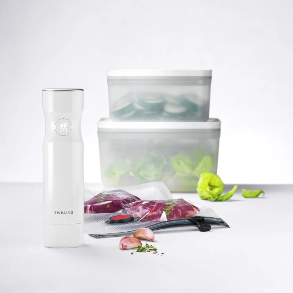 Zwilling Opbevaringsbokse Fresh & Save Vakuum Startersæt - 7 dele i Grå, 2