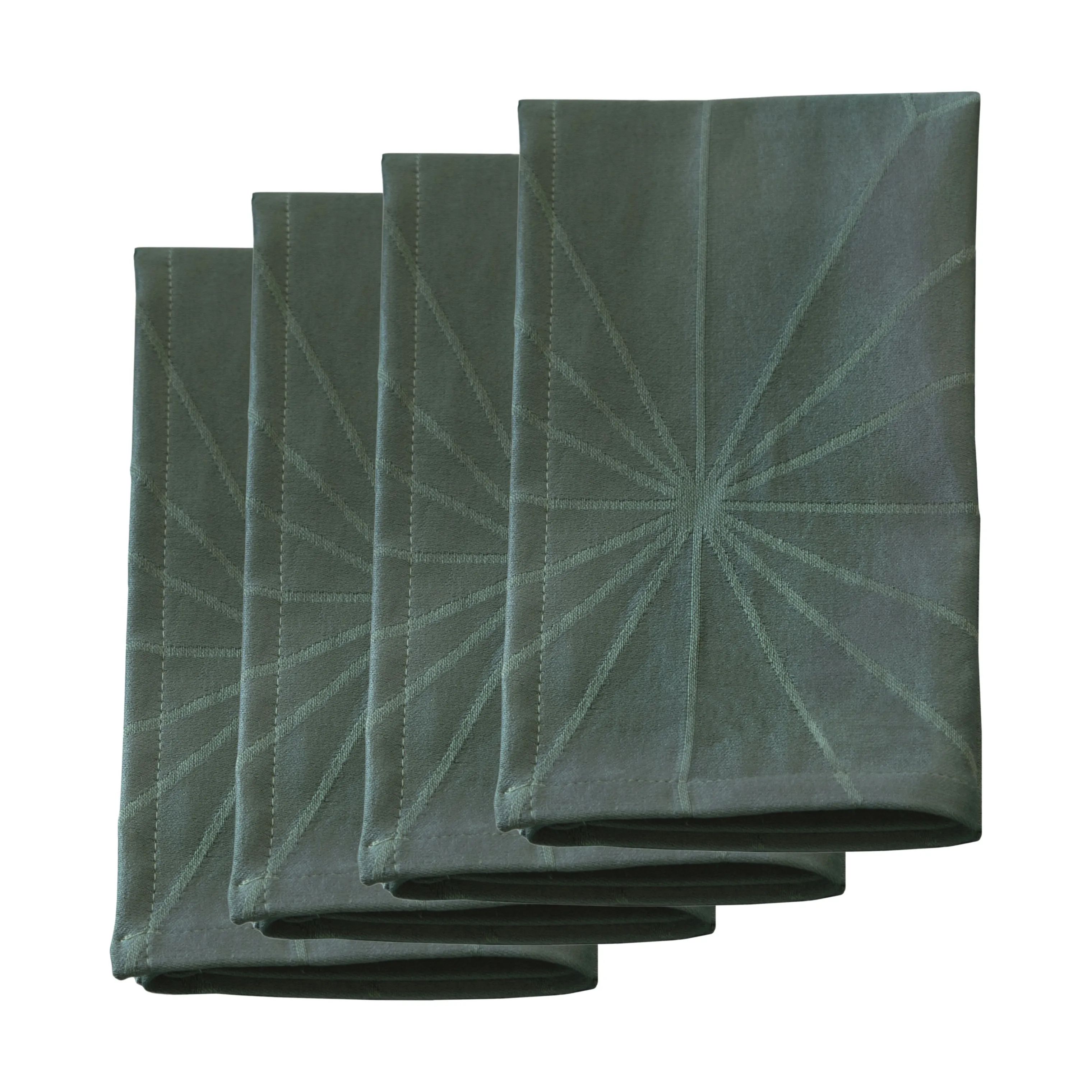 Novoform Stofservietter Stars Stofserviet - 4 stk. i Spruce green, 1
