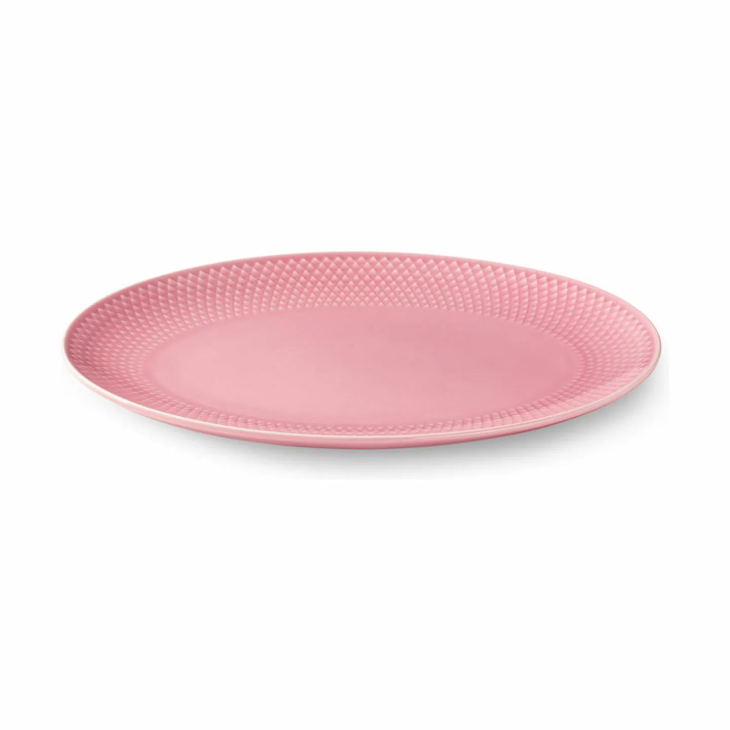 Lyngby Porcelæn Serveringsfade Rhombe Color Rhombe Colour Serveringsfad i Rosa, B21,5 x L28,5 cm, 4