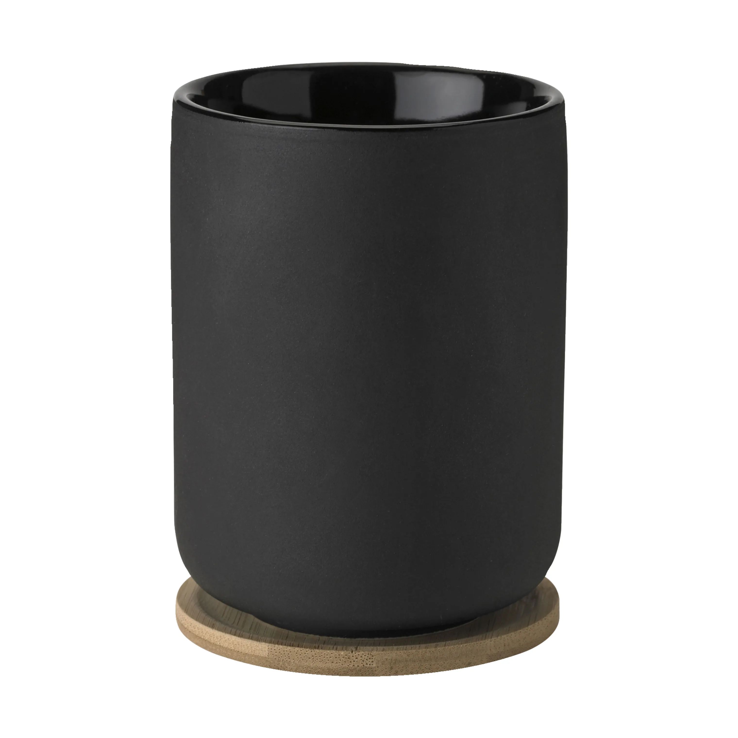 Stelton Krus og kopper uden hank Theo Termokop m. coaster i sort, 1