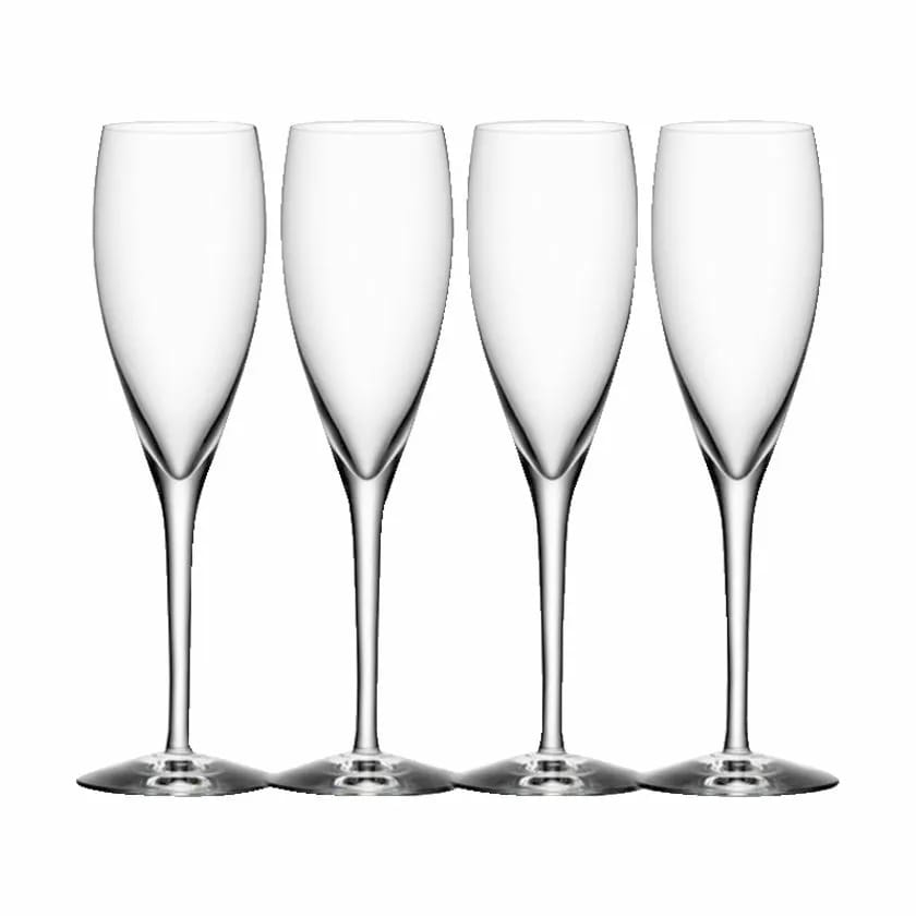 Orrefors Champagneglas More Champagneglas - 4 stk. i Klar, 18 cl, 1