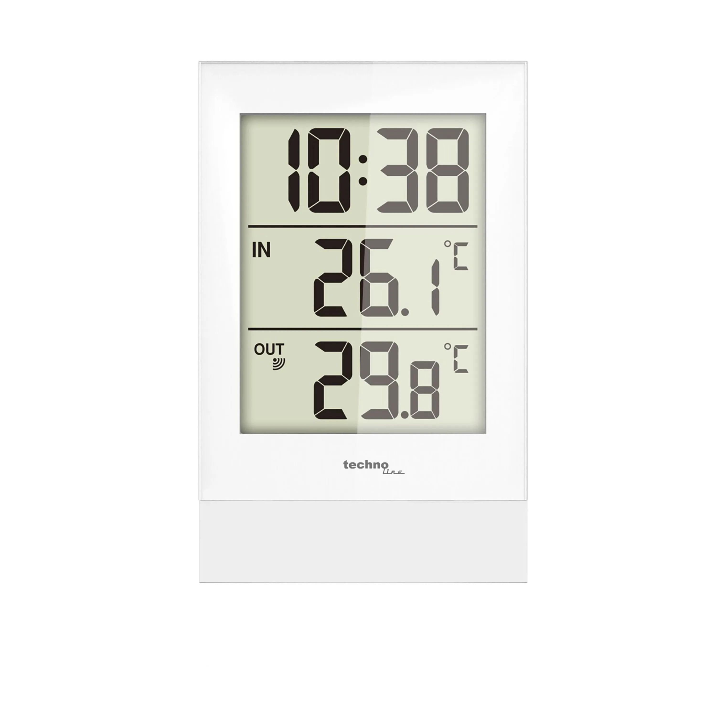 Technoline Vejrstationer Ur m. temperatur i Hvid, 1