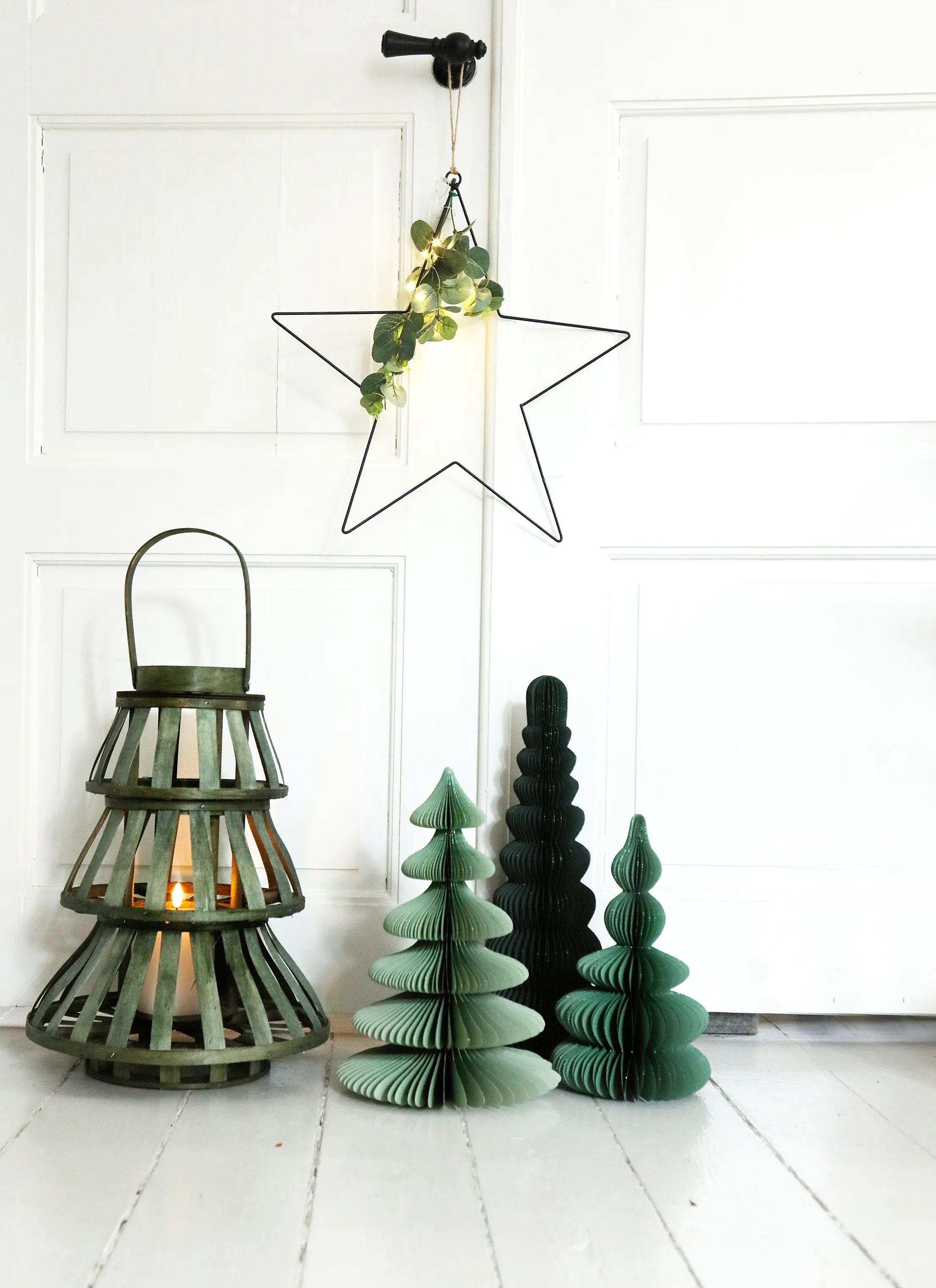 Casa Christmas Øvrigt julepynt Lanterne i Grøn, 2