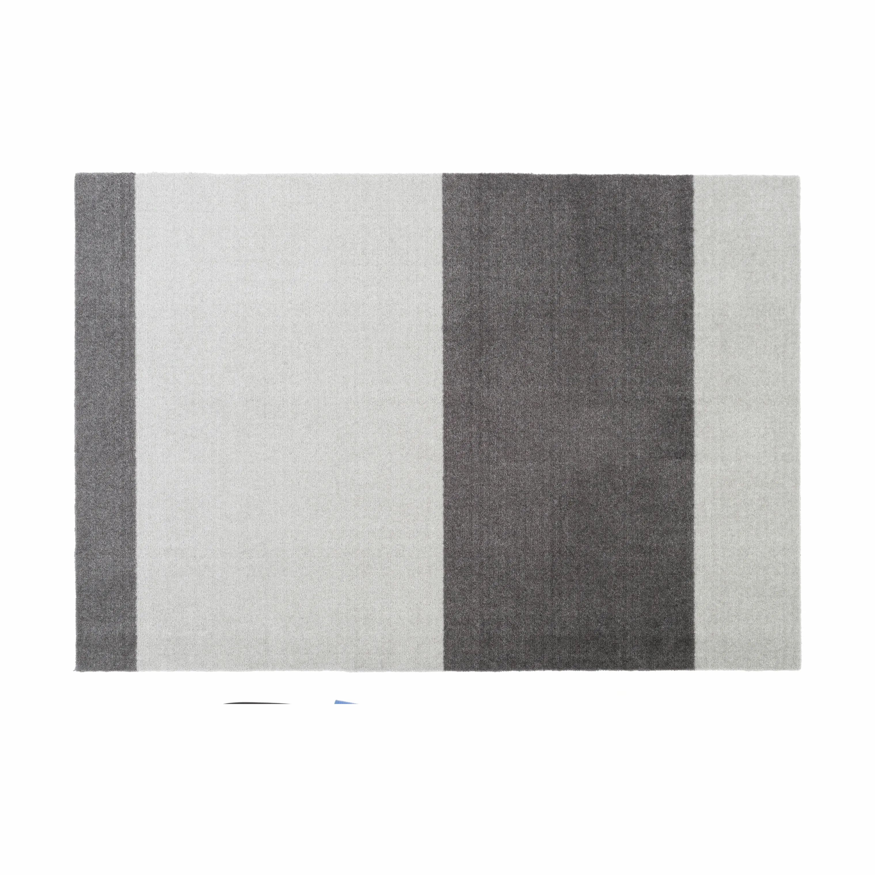 Tica Copenhagen Gulvtæpper Stripes Horisontal Gulvtæppe i Grå/lysegrå, B90 x L130 cm, 1