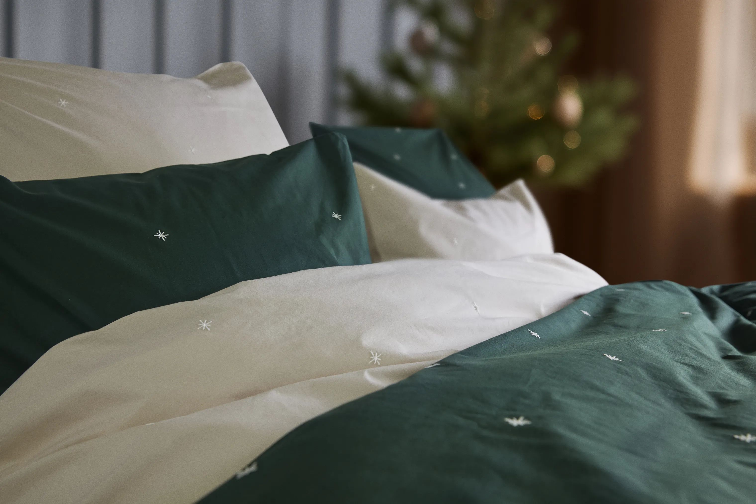 Juna Sengetøj Christmas Fable Sengetøj i Beige, B140 x L200 cm, 7