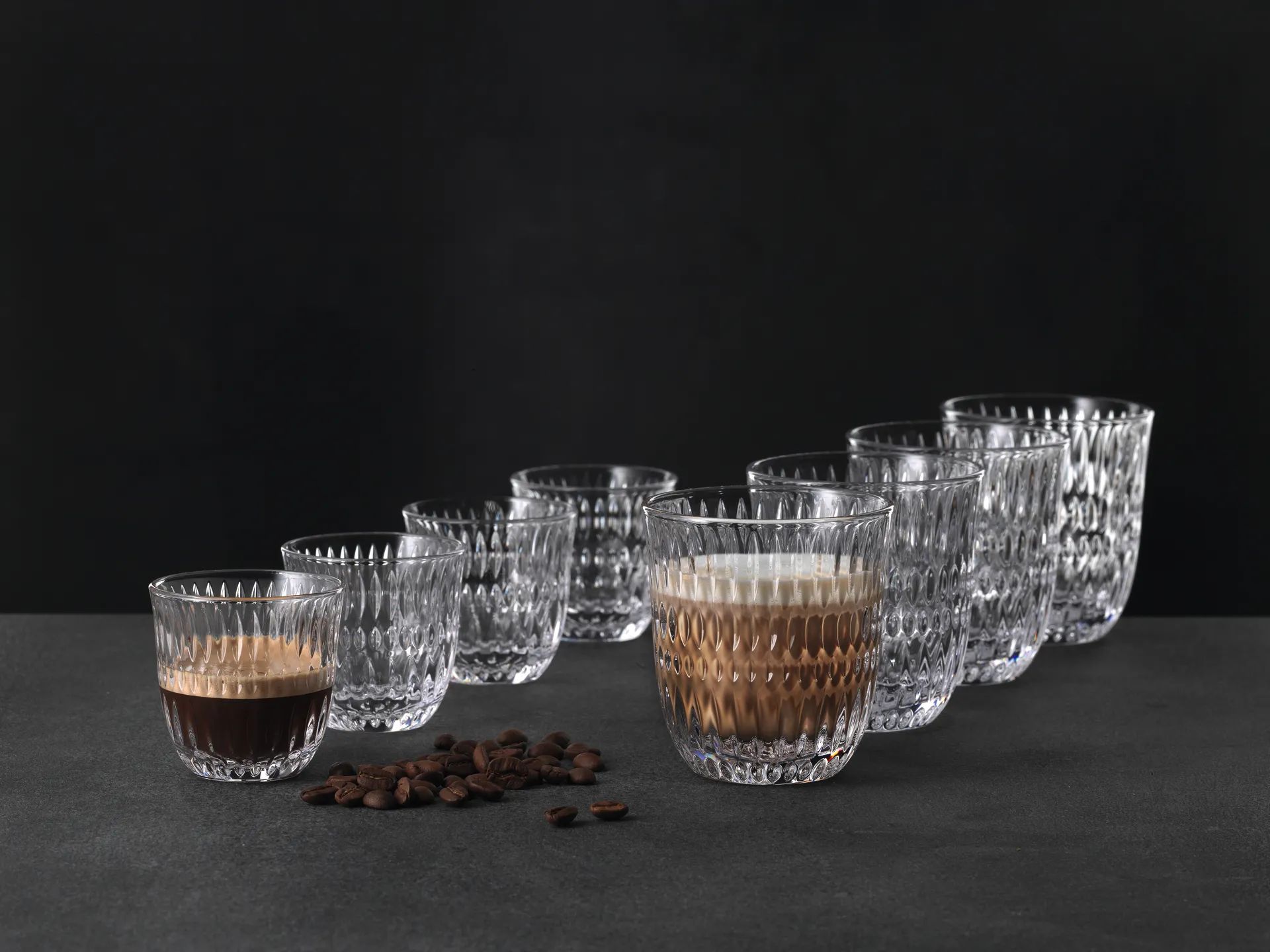 Nachtmann Termoglas Ethno Barista Sæt 8-dele i Klar, 2