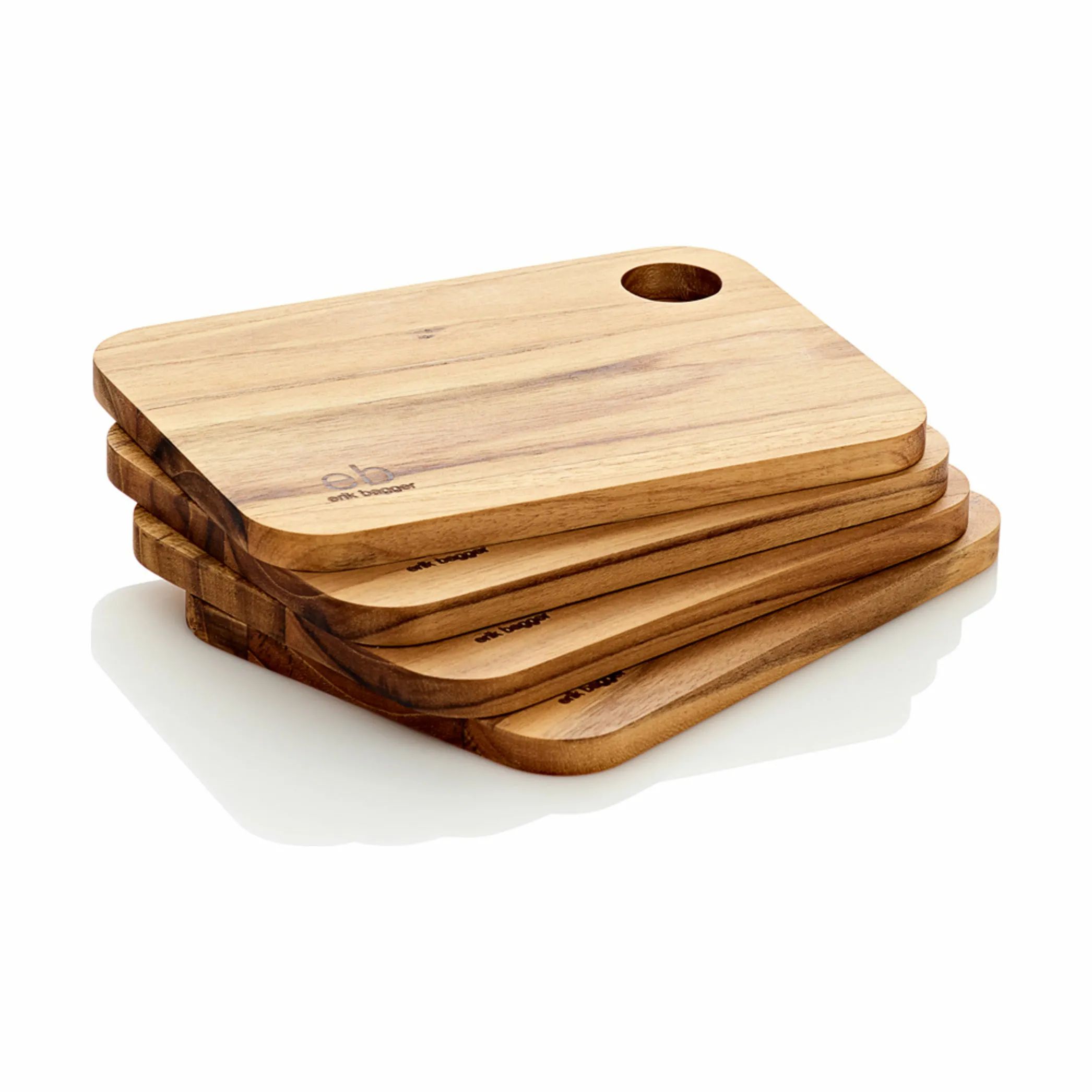 erik bagger a/s Smørebrætter Core Smørebrætter - 4 stk. i Teak, 1