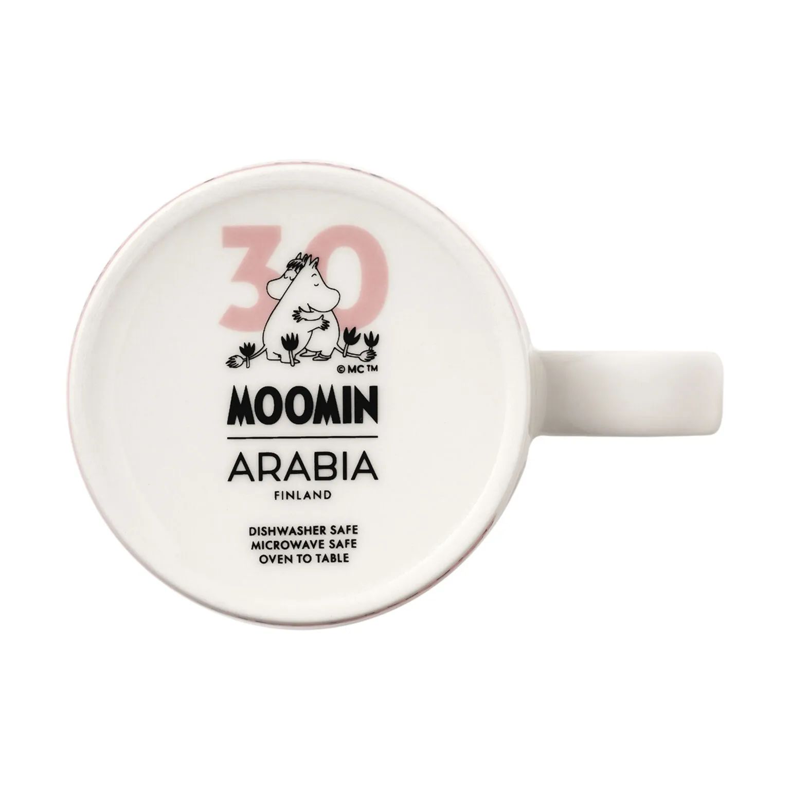 Moomin Arabia Krus og kopper med hank Love Kærlighed Jubilæumssæt - 2 dele i Lyserød, 5