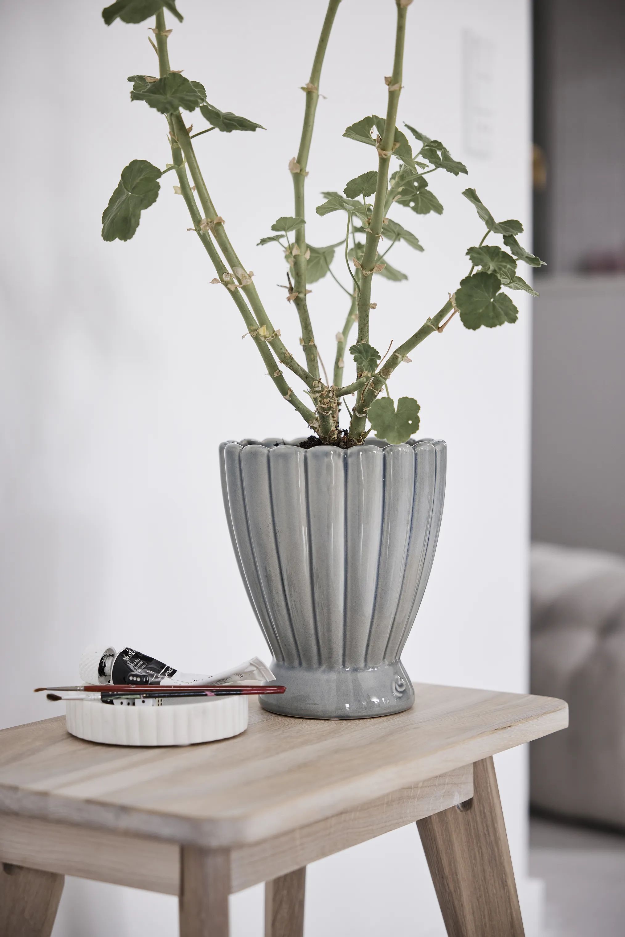 Lene Bjerre Urtepotteskjulere Shenella Urtepotteskjuler i Blå, 15 cm, 2