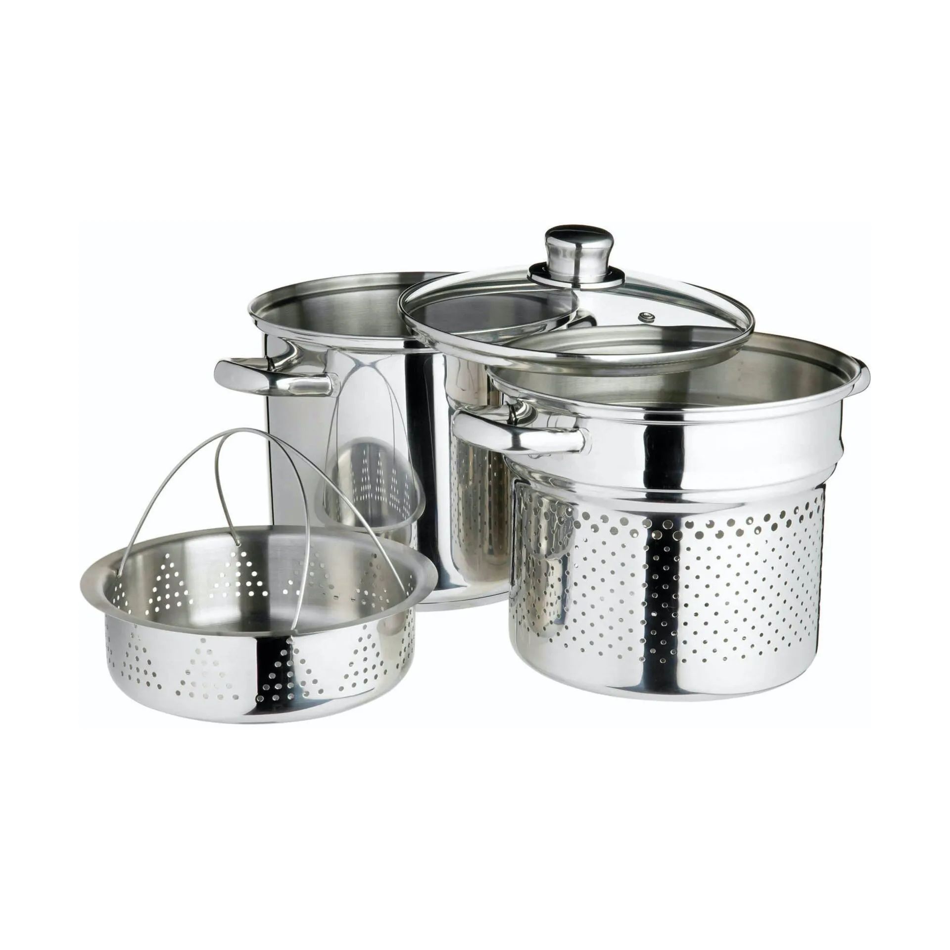 KitchenCraft Gryder World of Flavours Pastagryde - 4 dele i Grå, 1