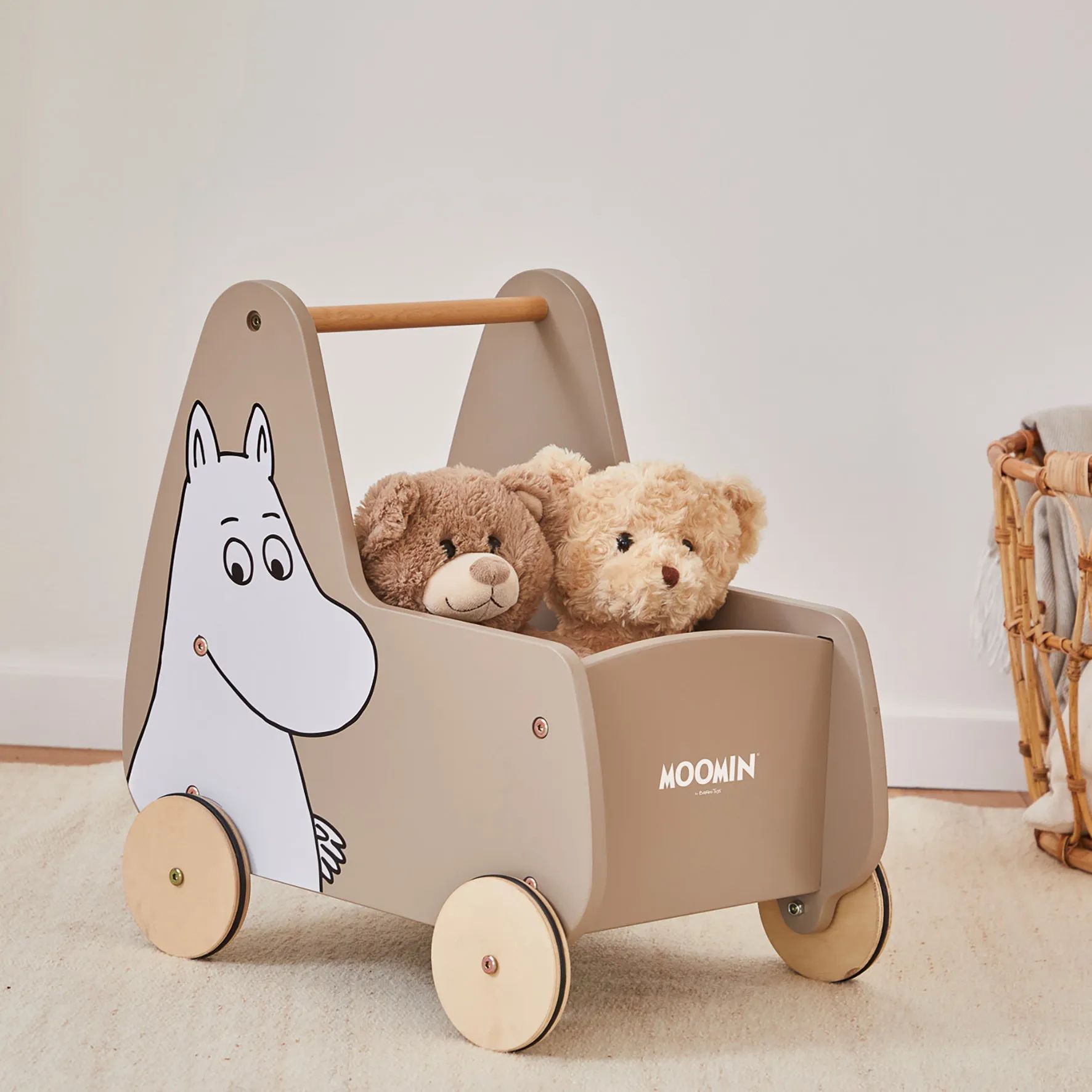 Barbo Toys Til børneværelset Mumi Gåvogn i Natur, 2