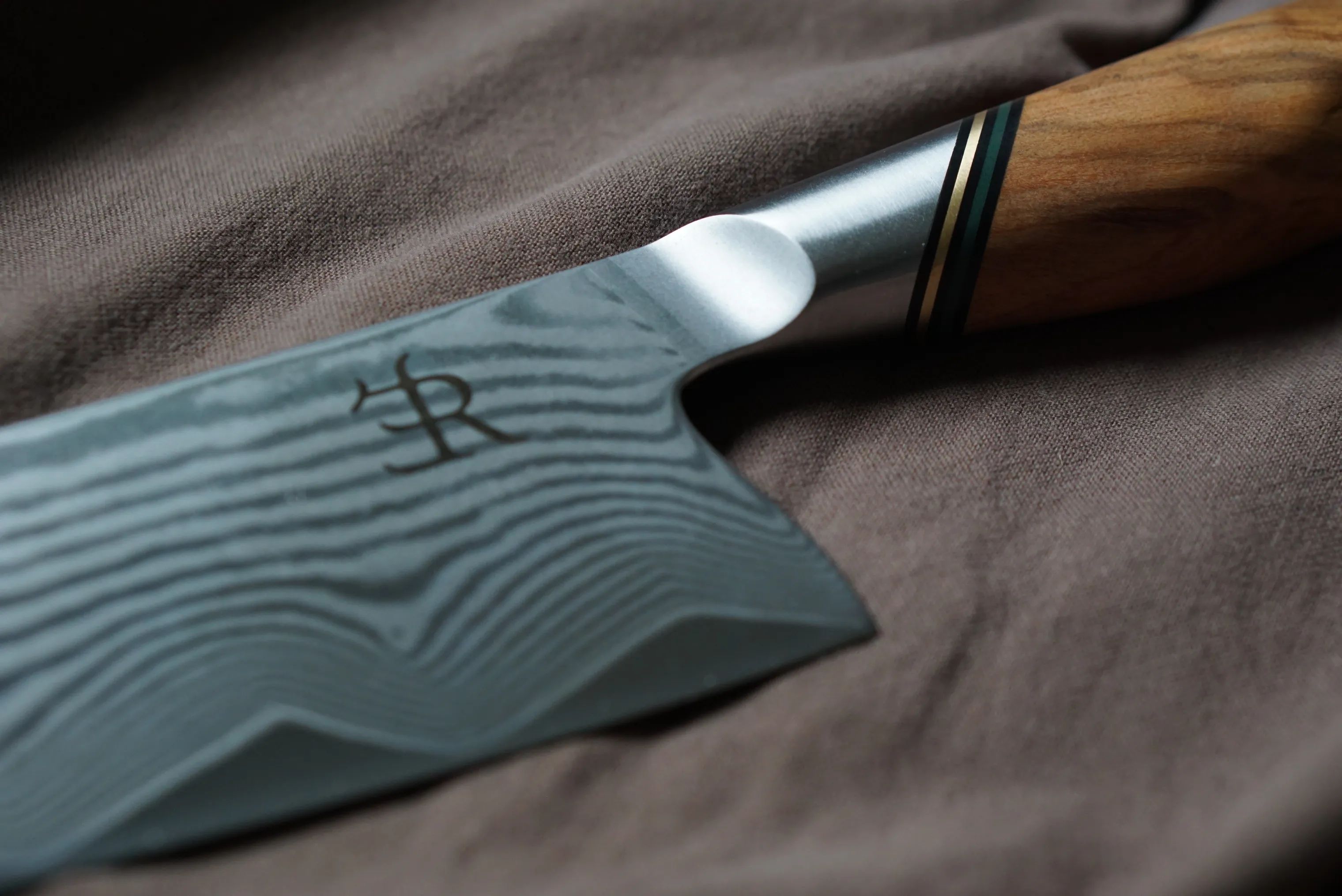 Ryda Knives Kokkeknive A-73 Kokkekniv i rustfrit stål/brun, 2
