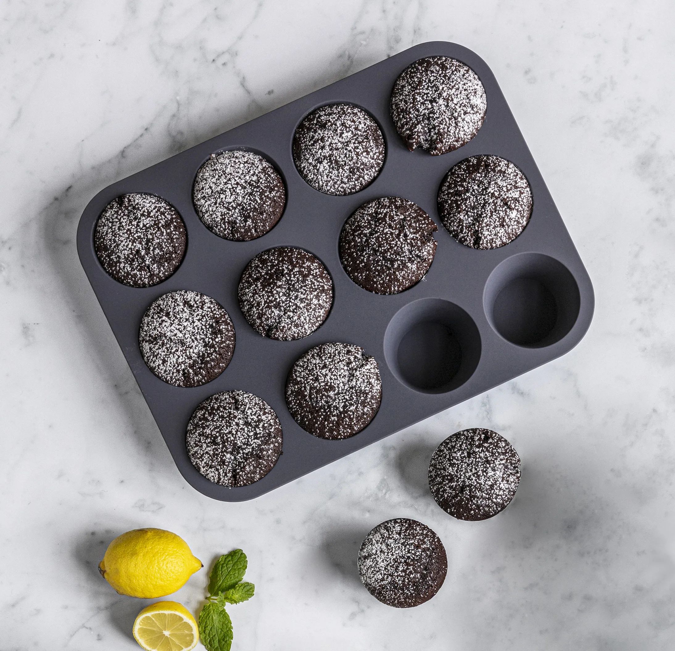 Cook & Baker Muffinforme Premium Muffinform i Grey, 2