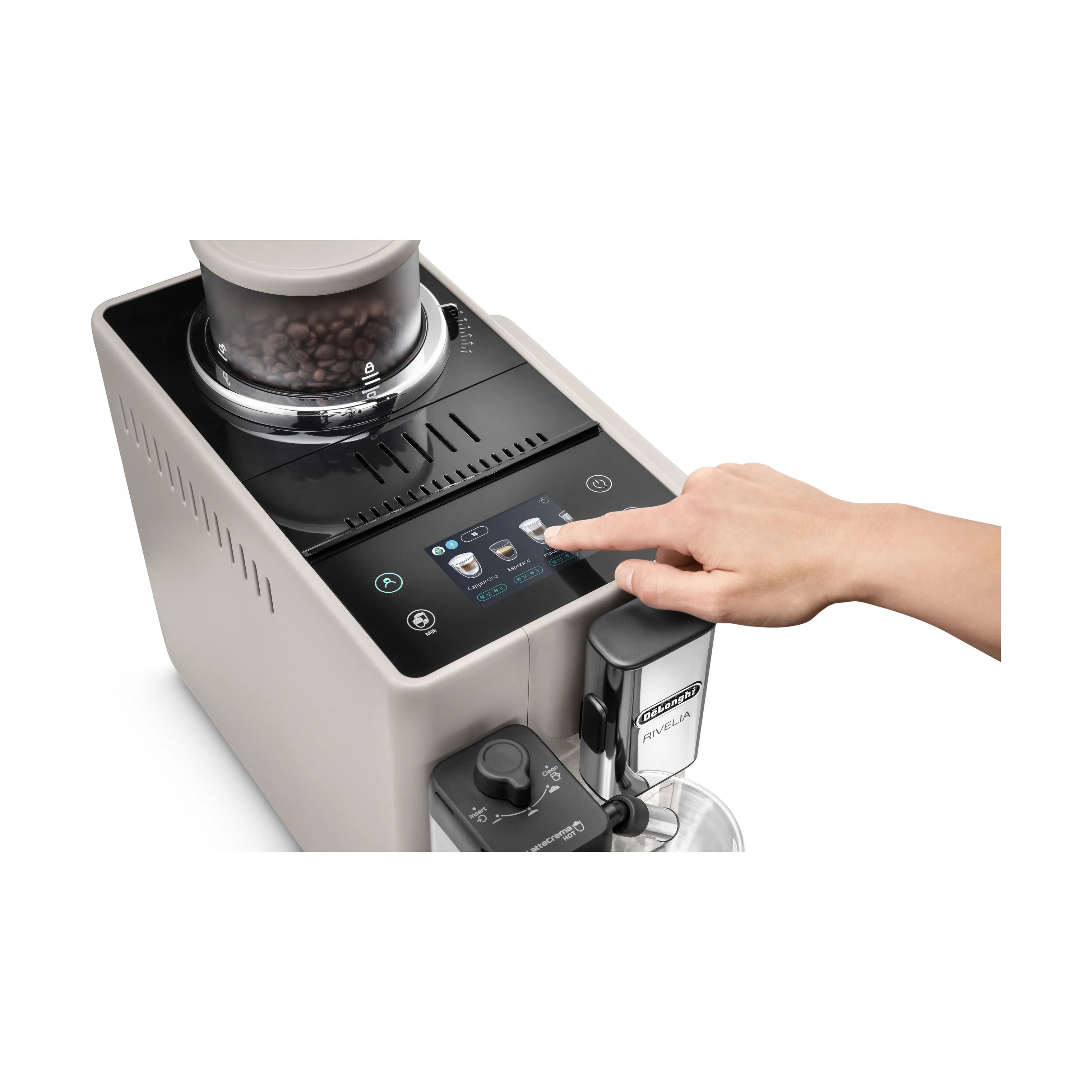 DeLonghi Espressomaskiner Rivelia EXAM440.55.BG i Beige, 4