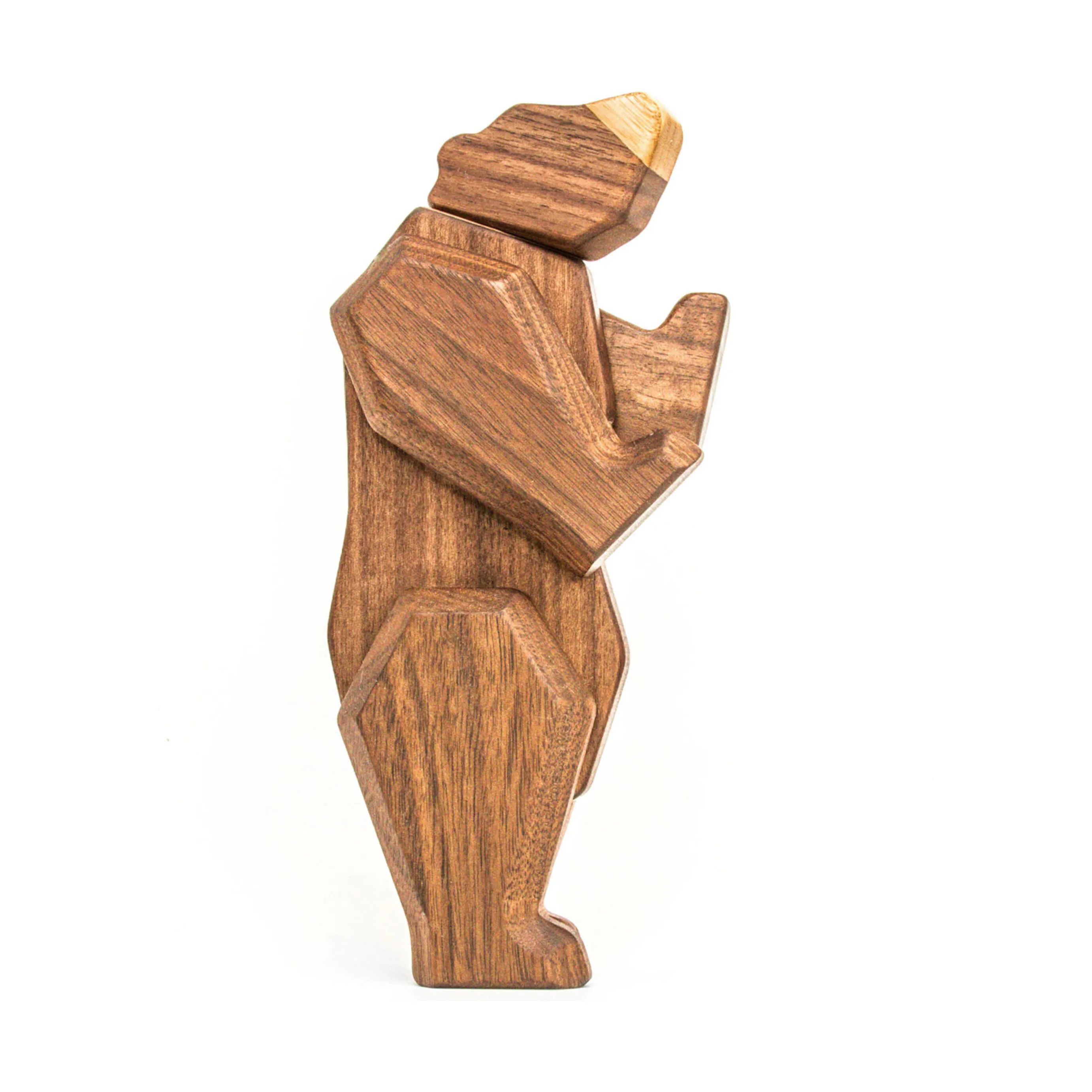 FableWood Dyrefigurer Bjørn i Træ, 5