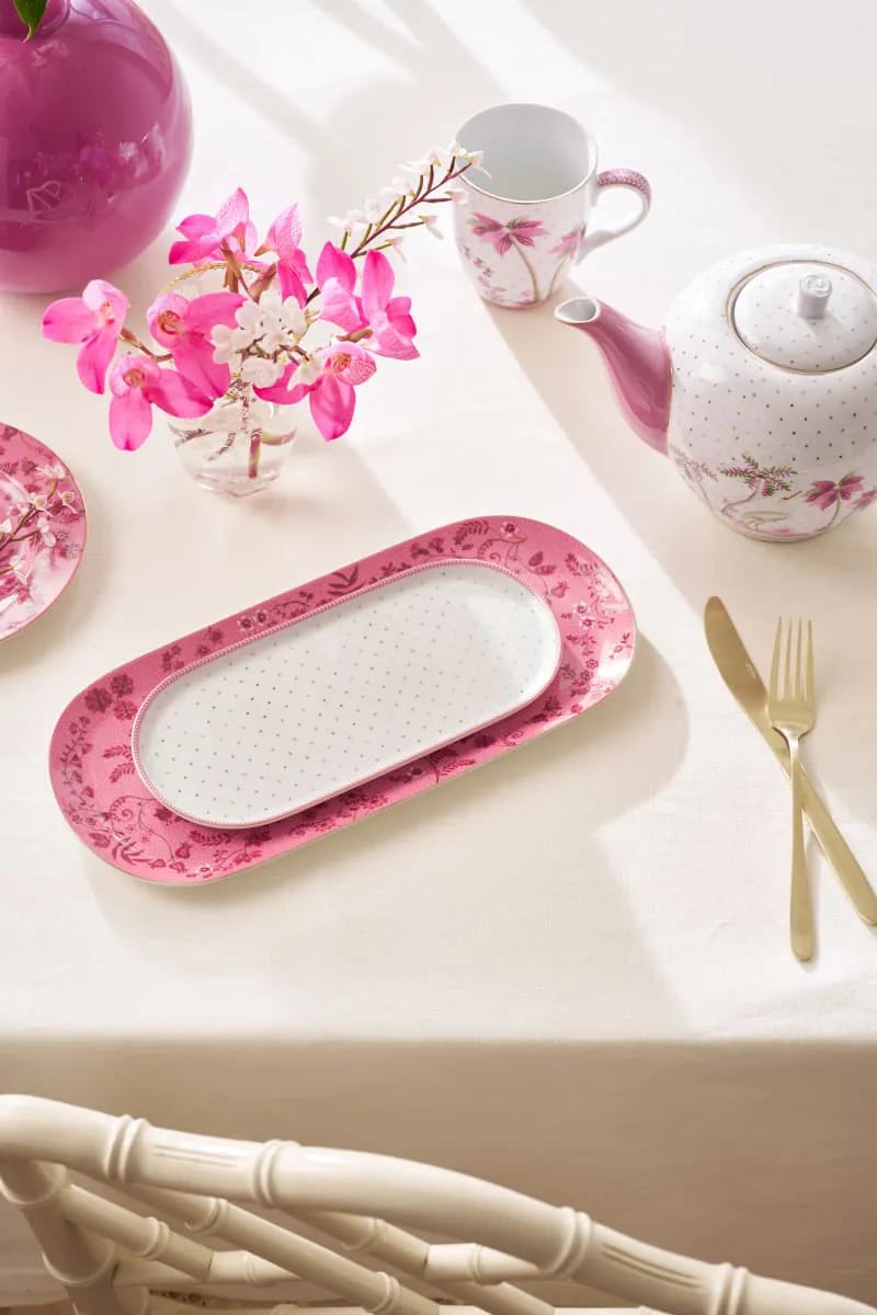 PIP Studio Serveringsfade Jolie Dots Fad i Lyserød, 2