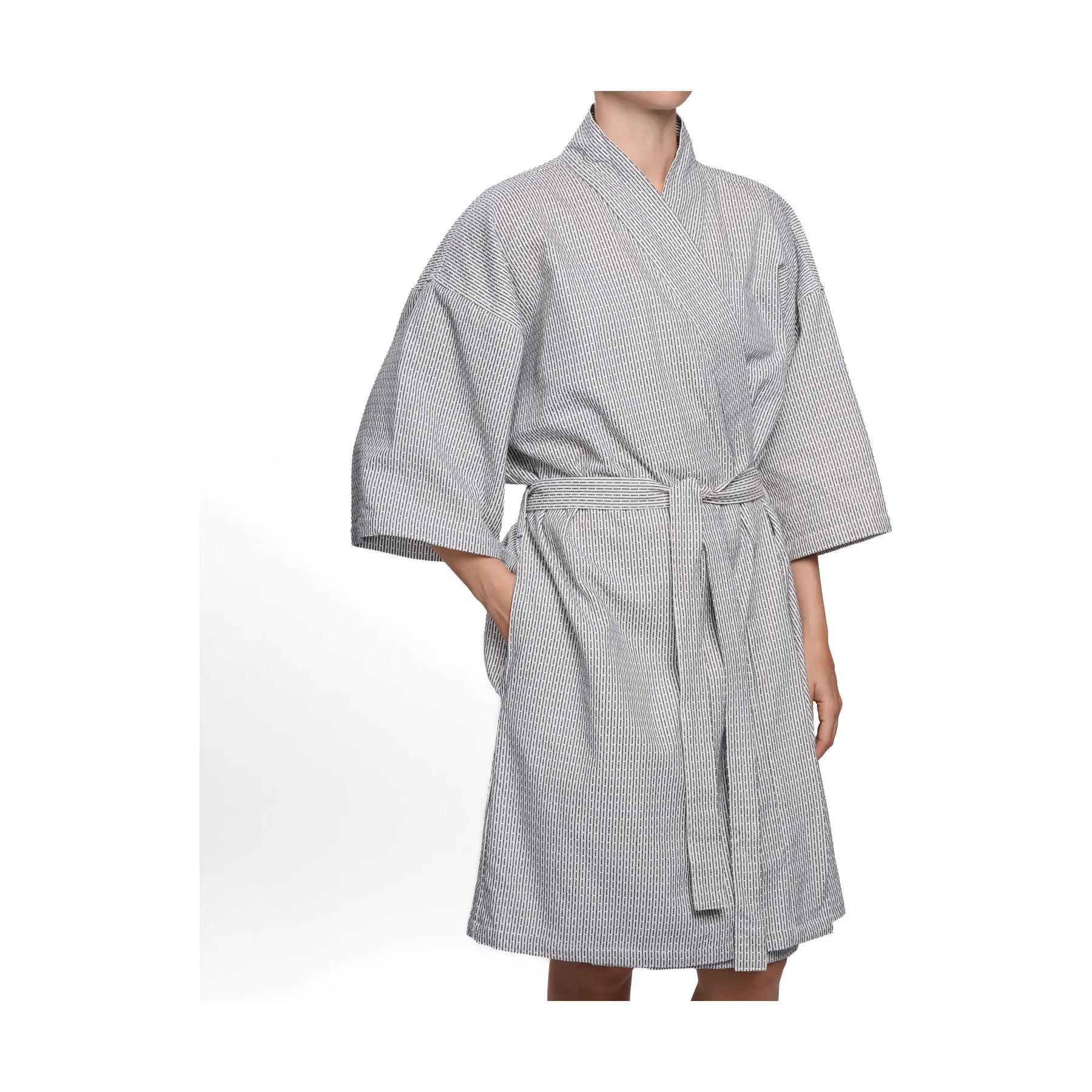 The Organic Company Morgenkåber Wellness Badekåbe i 180 Morning grey, M/L, 5