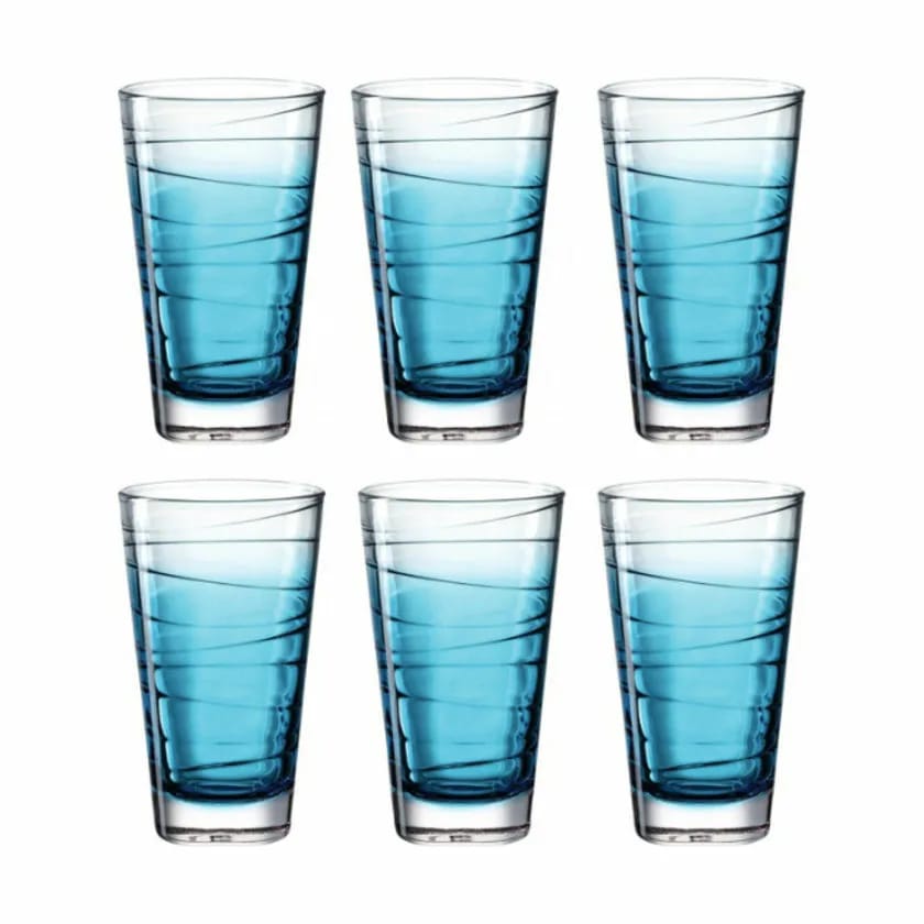 Leonardo Vandglas Vario Vandglas - 6 stk. i Klar/blå, 28 cl, 1
