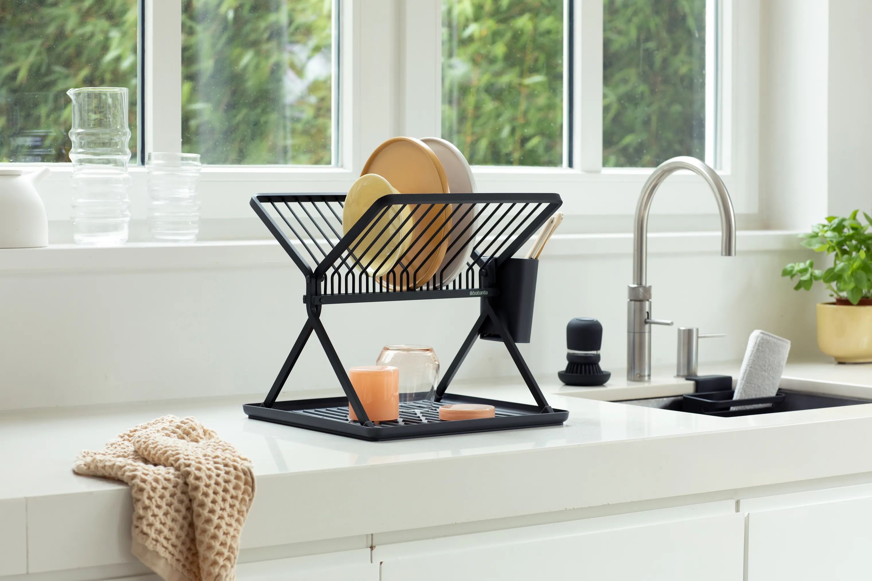 Brabantia Opvaskestativer SinkSide Sink-side Opvaskestativ i Mørk grå, B31,5 x L36 cm, 2