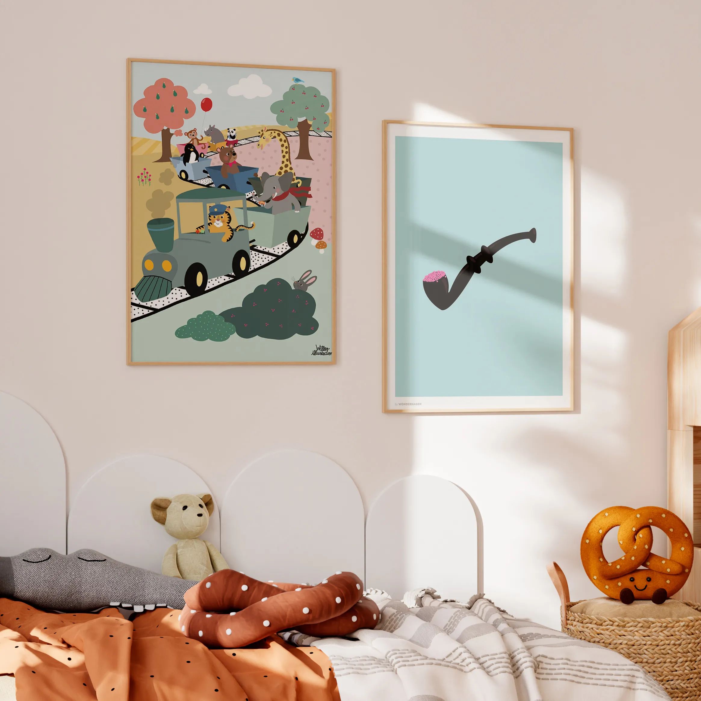 Poster&Frame Plakater Plakat - Train i B50 x L70 cm, 2