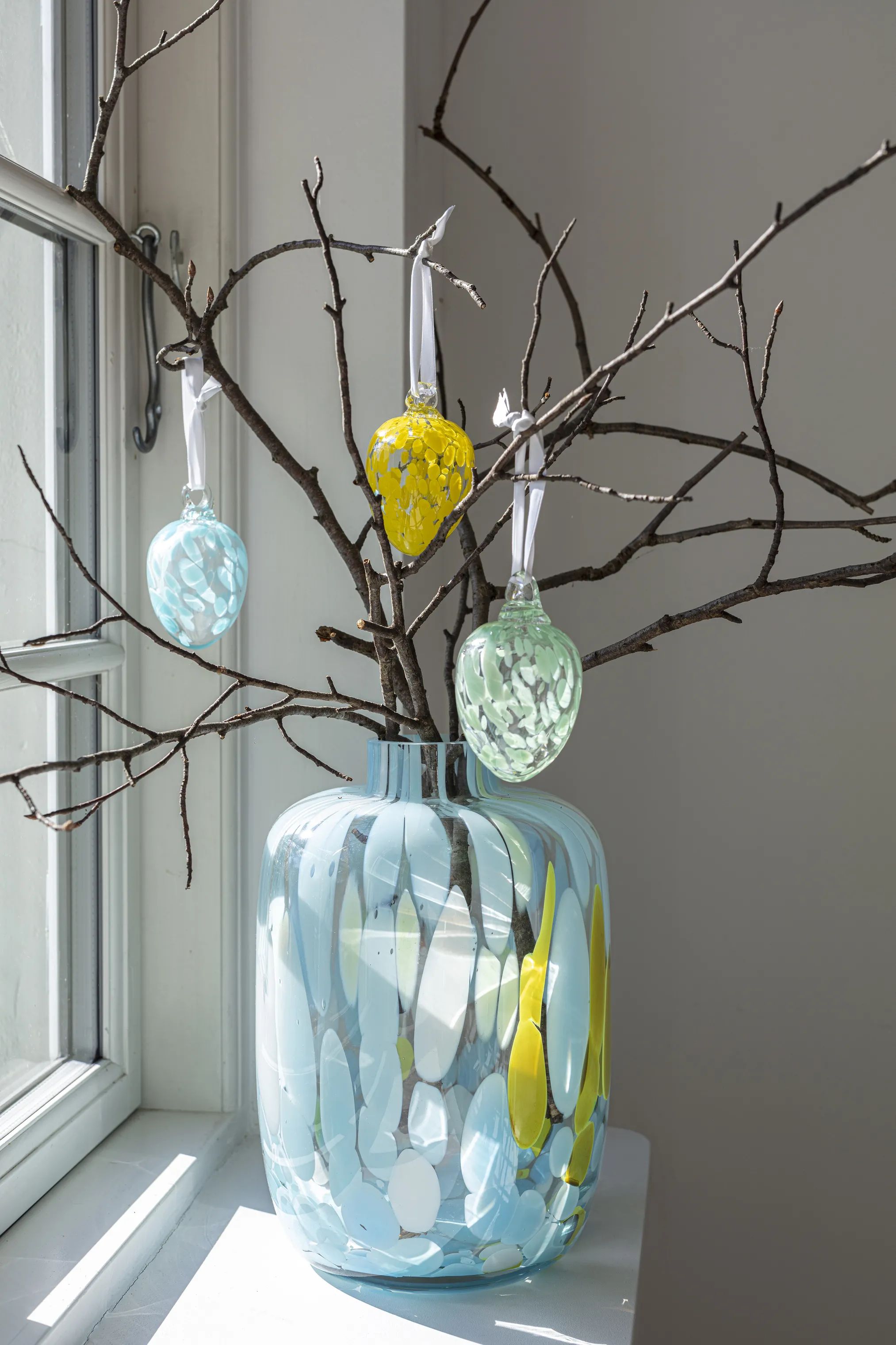 CASA Living Påskeæg og ophæng Confetti Dekorationsæg i Blå, 2