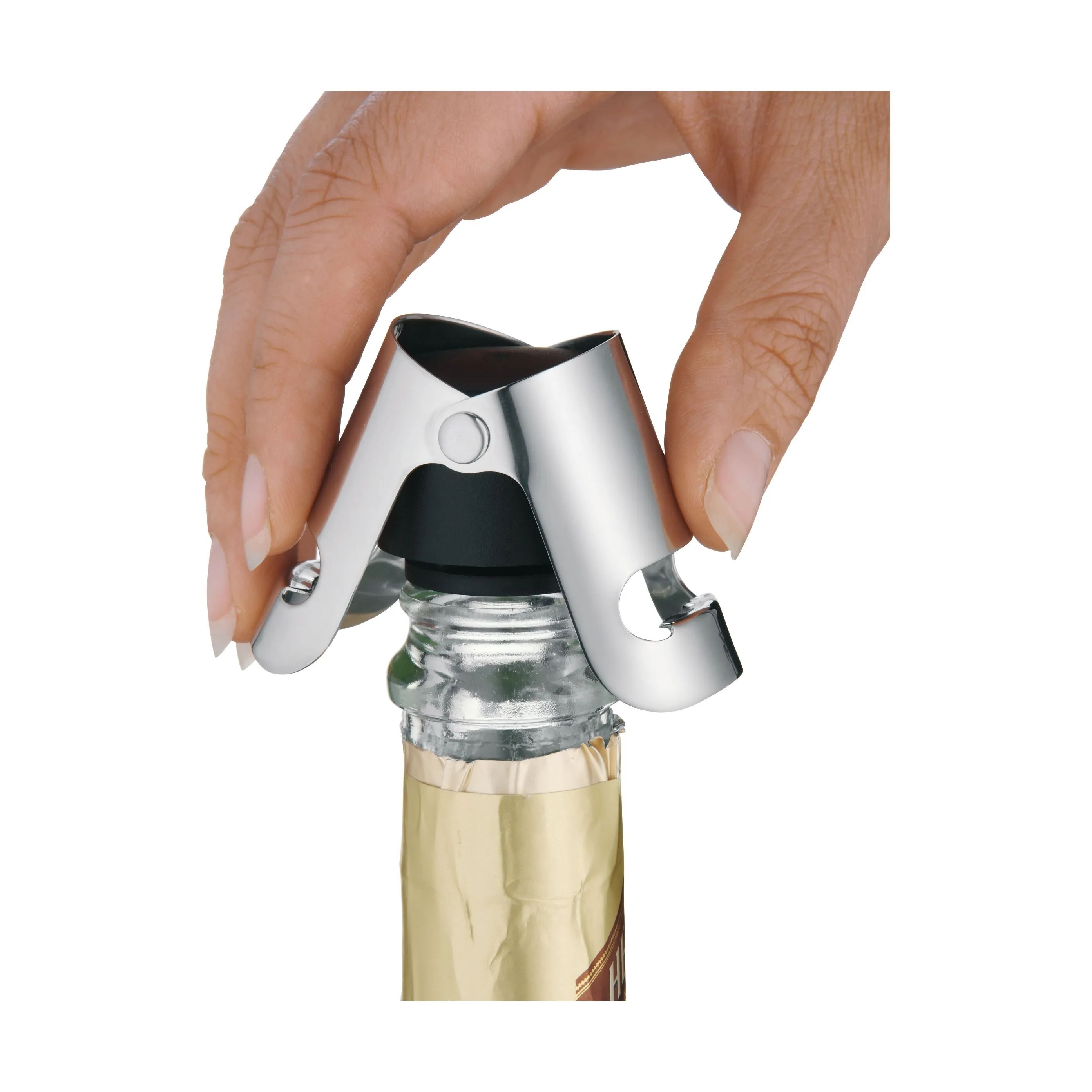 WMF Øvrigt champagnetilbehør Clever & More Champagneprop i Sølvfarvet, 4