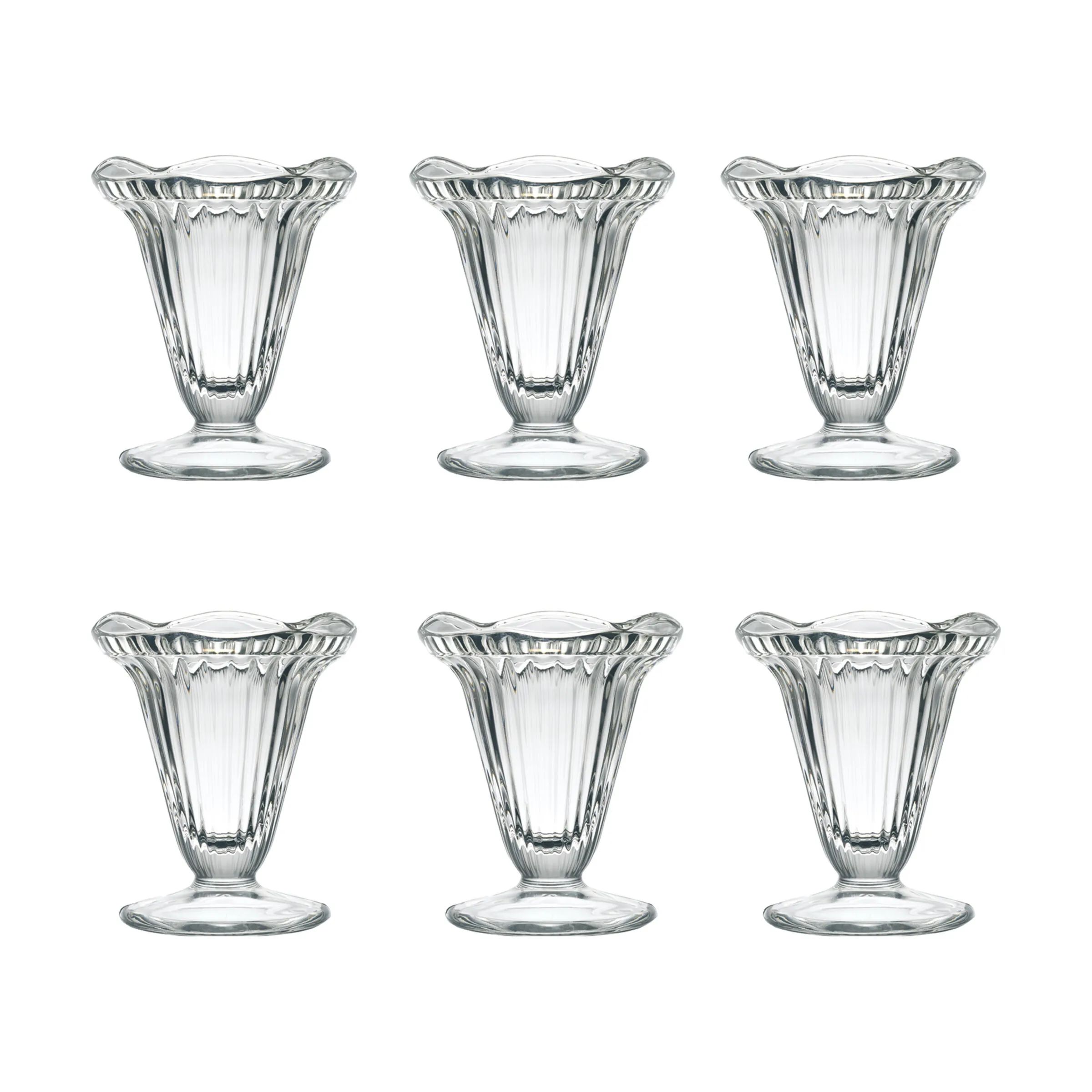 La Rochère Kagetallerkener Cadette Isglas - 6 stk. i Klar, 1