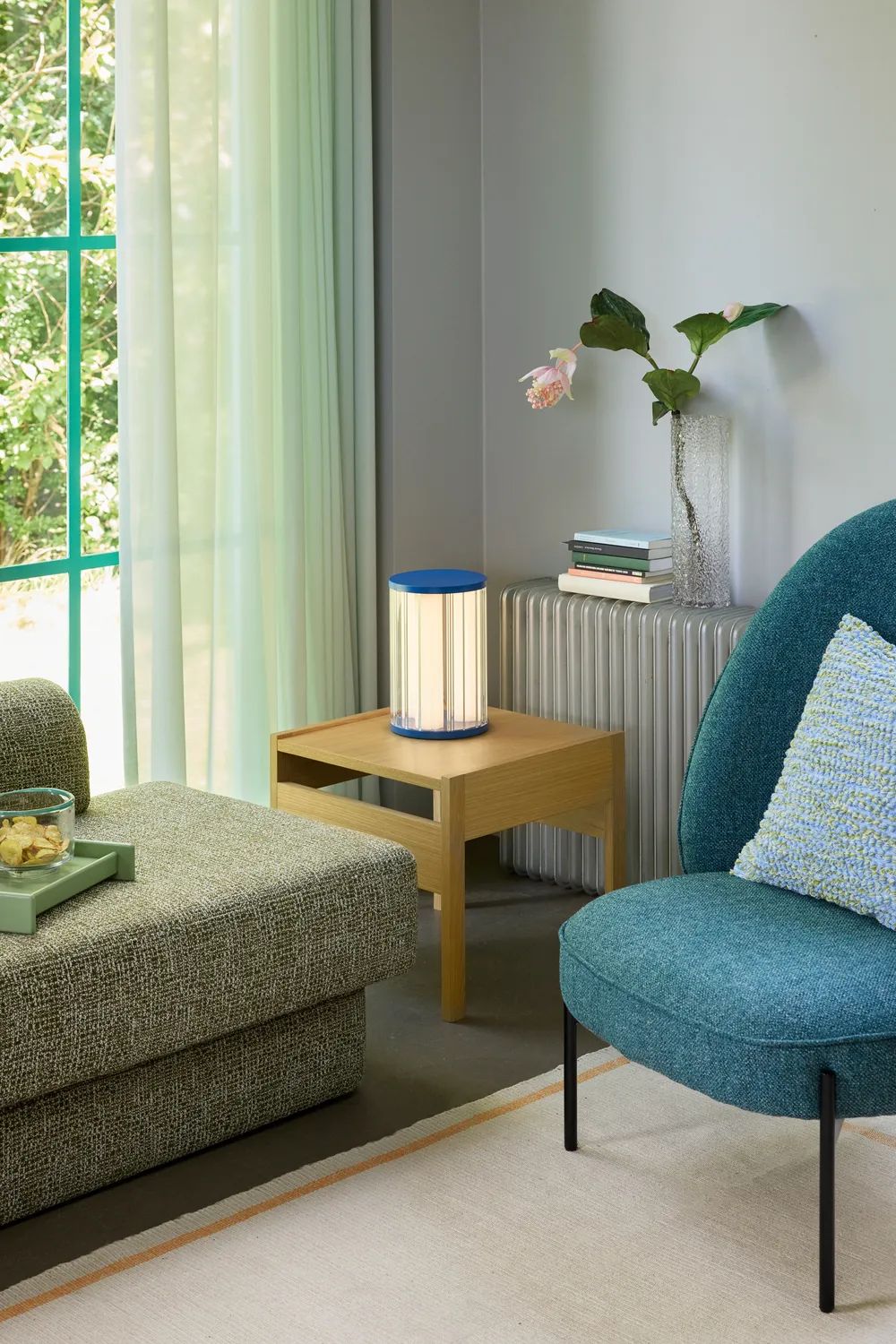 Hübsch Bordlamper Aru Bordlampe i Blå, 4
