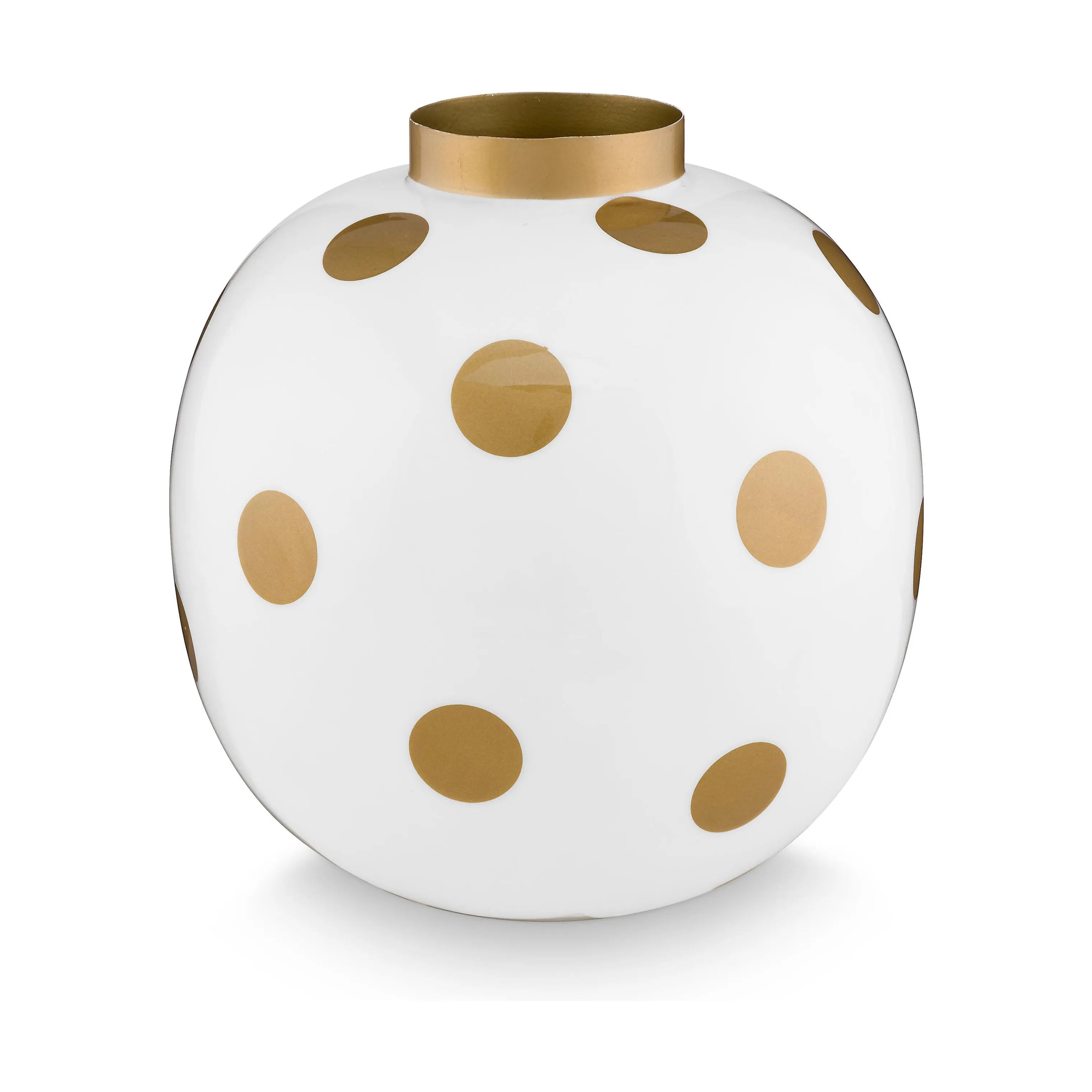 PIP Studio Vaser Dot delight Vase i Withe Gold, 23 cm, 1