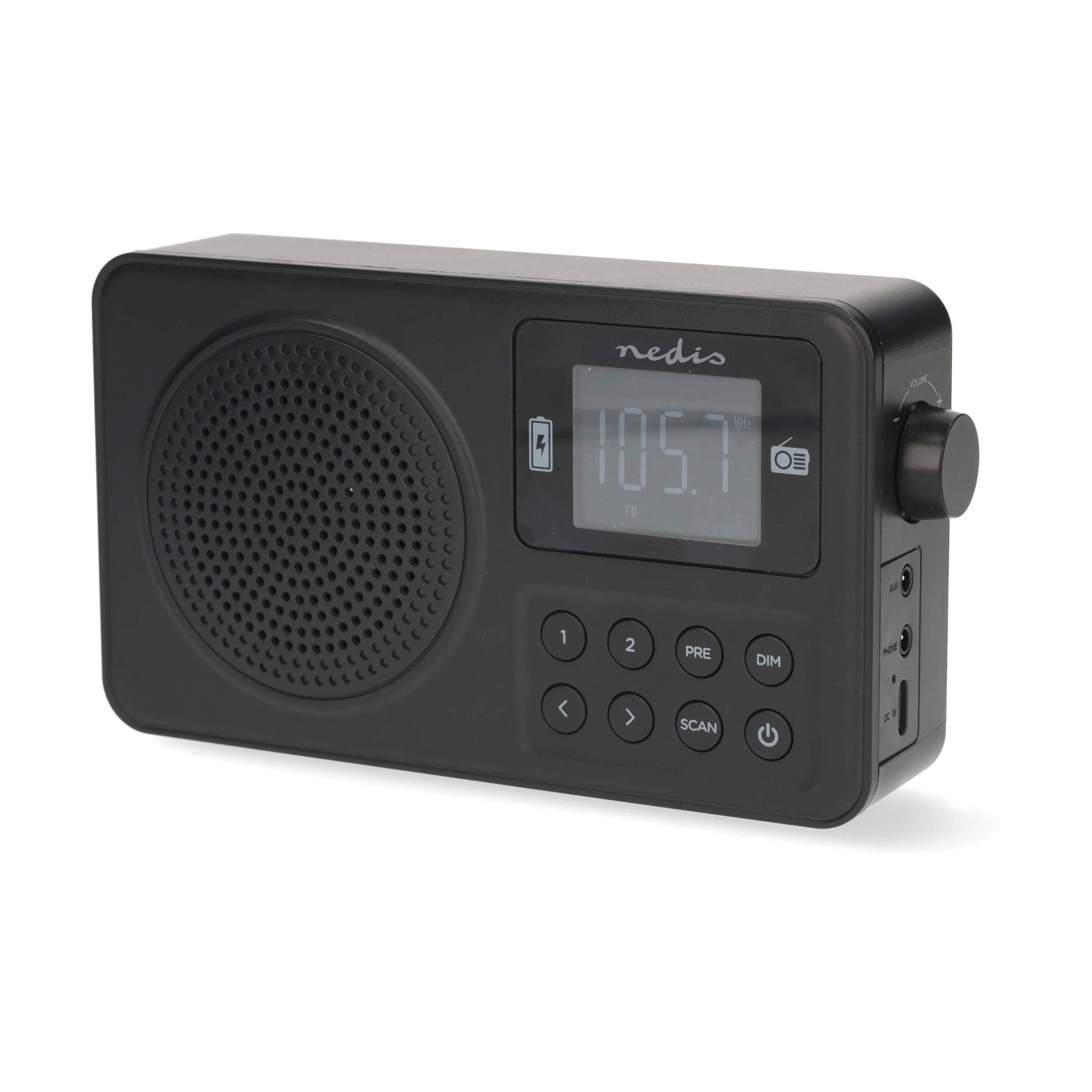 Nedis Højtalere FM Radio i Sort, 4