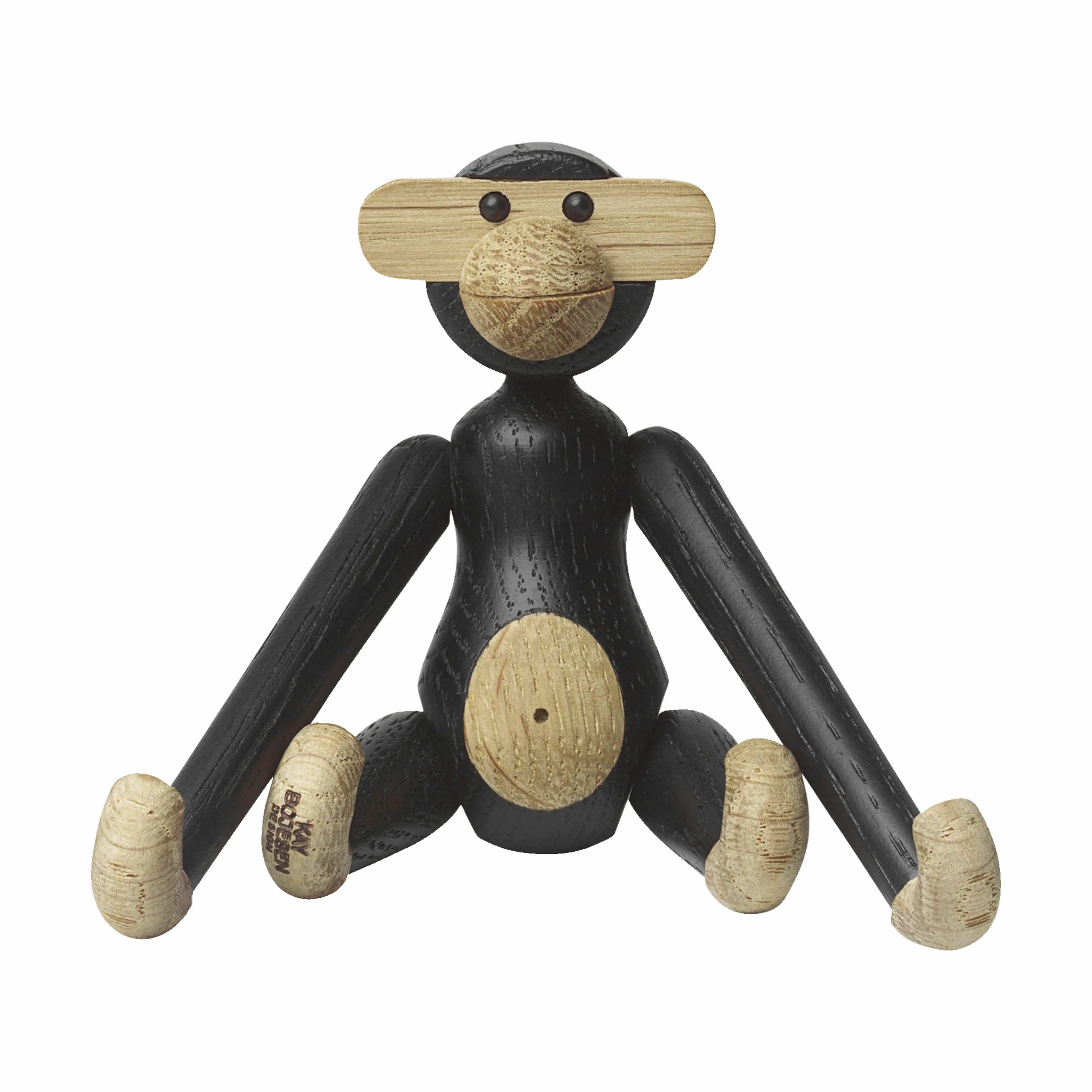 Kay Bojesen Dyrefigurer Abe - Mini i Mørkbejdset egetræ, Mini, 1
