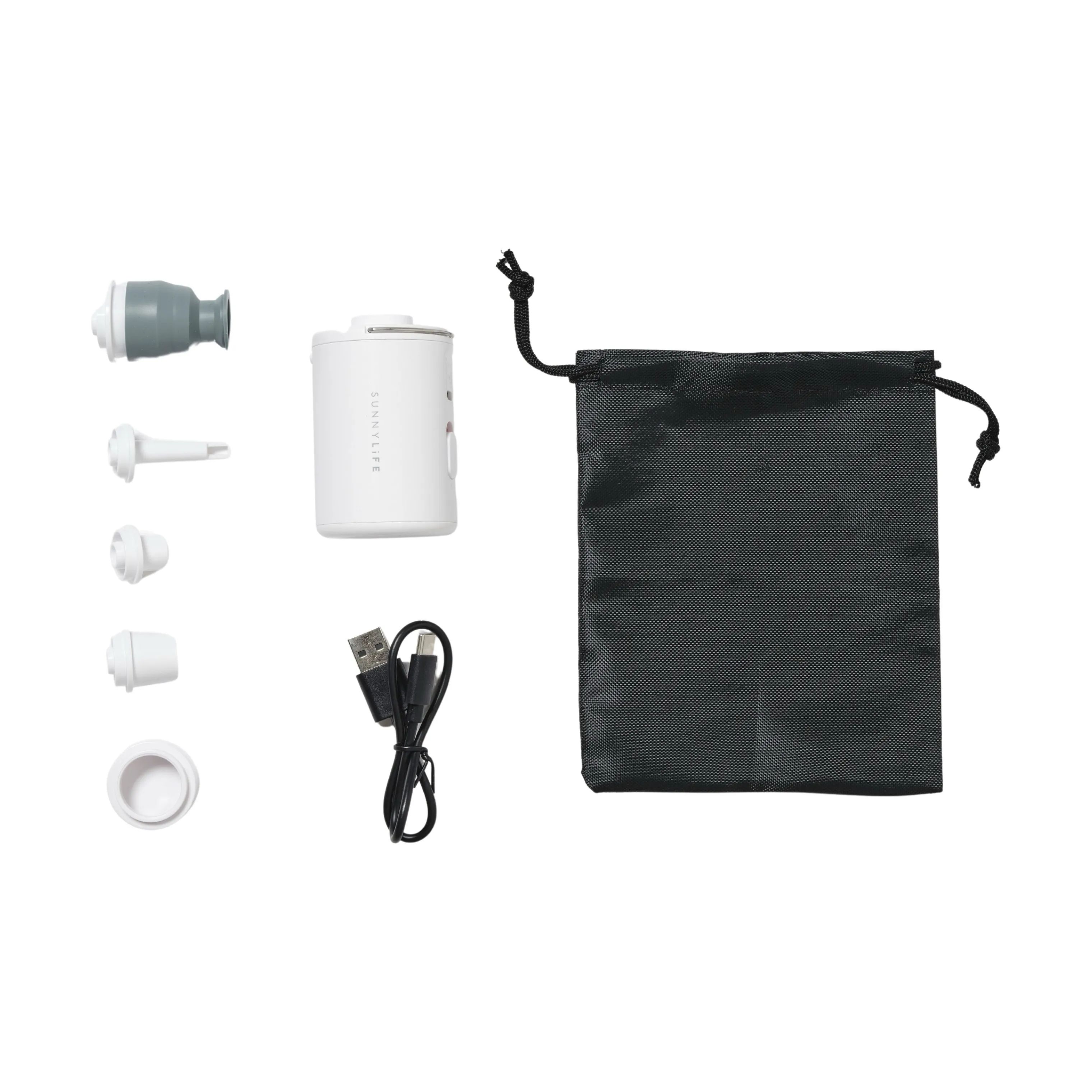 Sunnylife Badeudstyr Universal Elektrisk Mini Pumpe i White, 2
