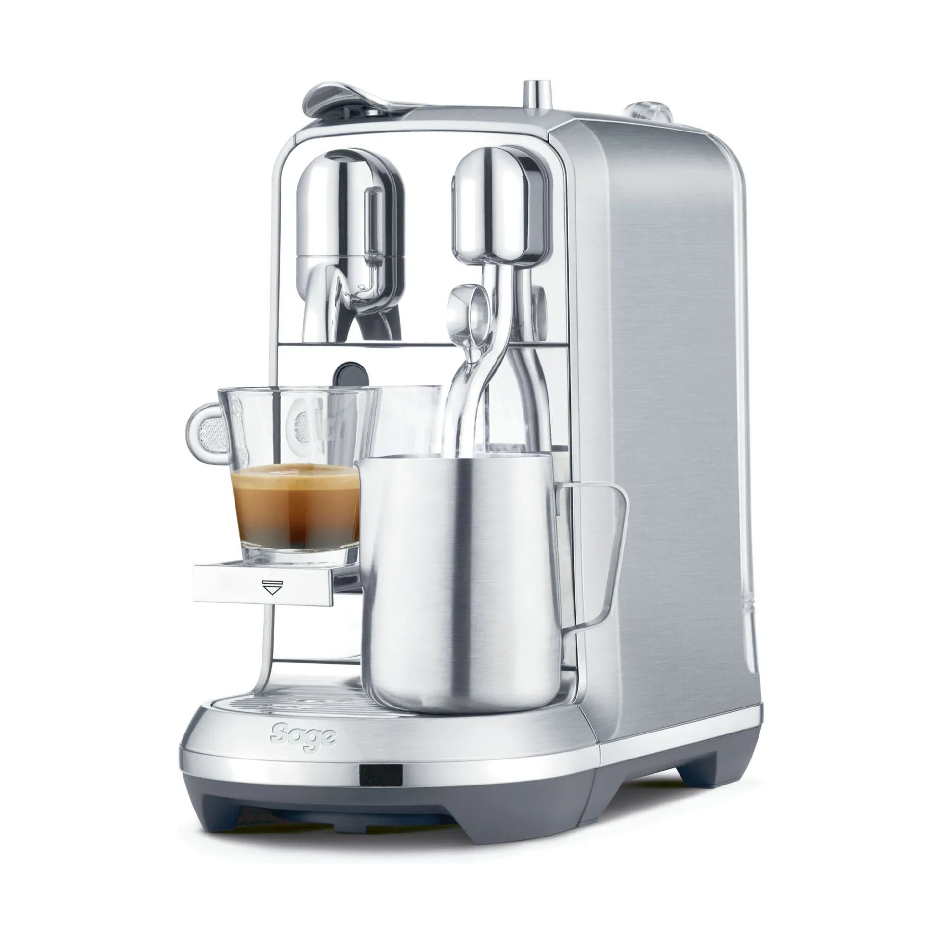 Sage kapselmaskiner SNE 800 Kapsel Kaffemaskine i Brushed Stainless Steel, 2