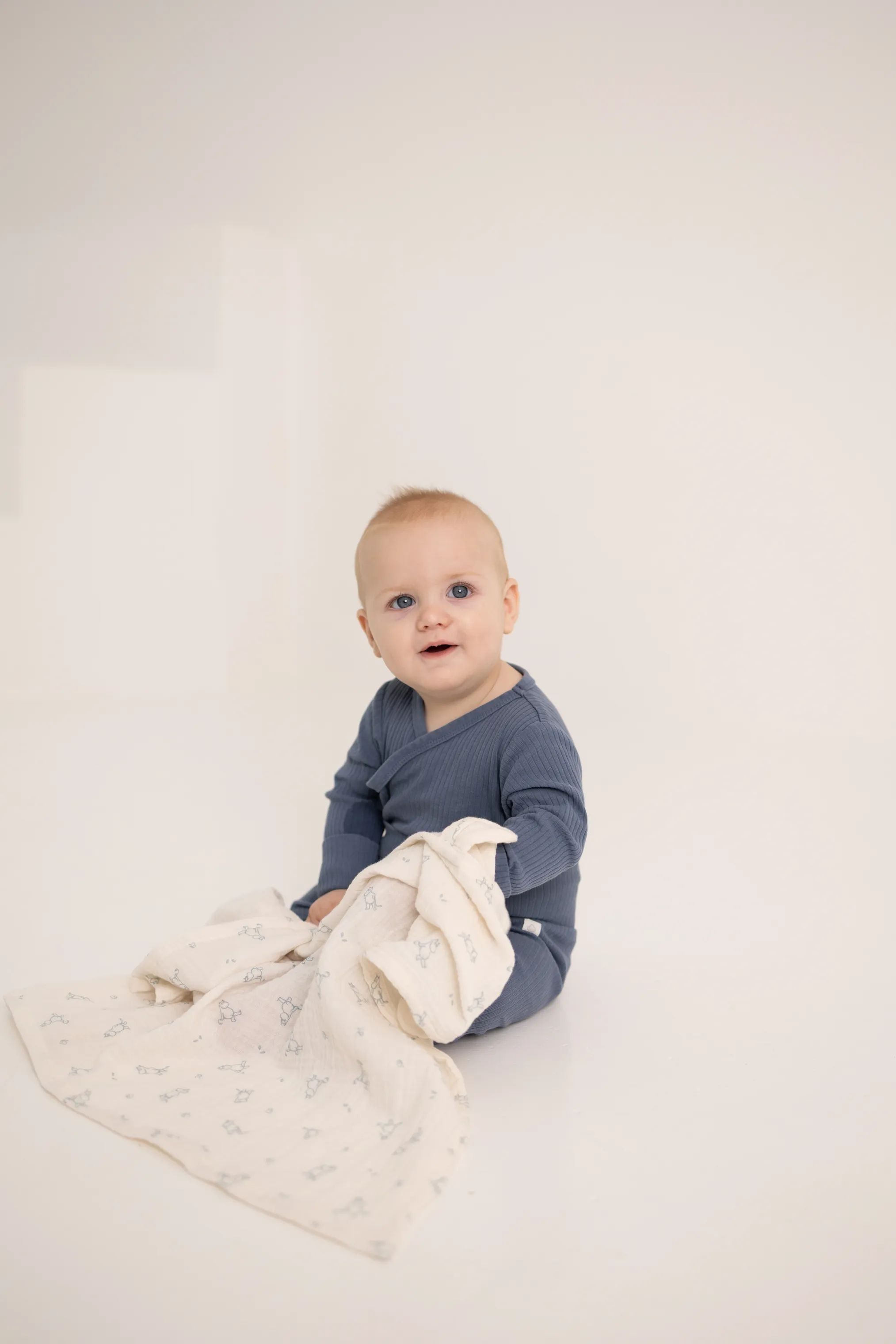 Barbo Toys Børnetekstiler Mumi Stofble - 2 stk. i Hvid; Blå, 2