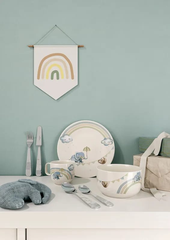 Villeroy & Boch Spisesæt Børnesæt Elefant - 7 dele i Blå, 3