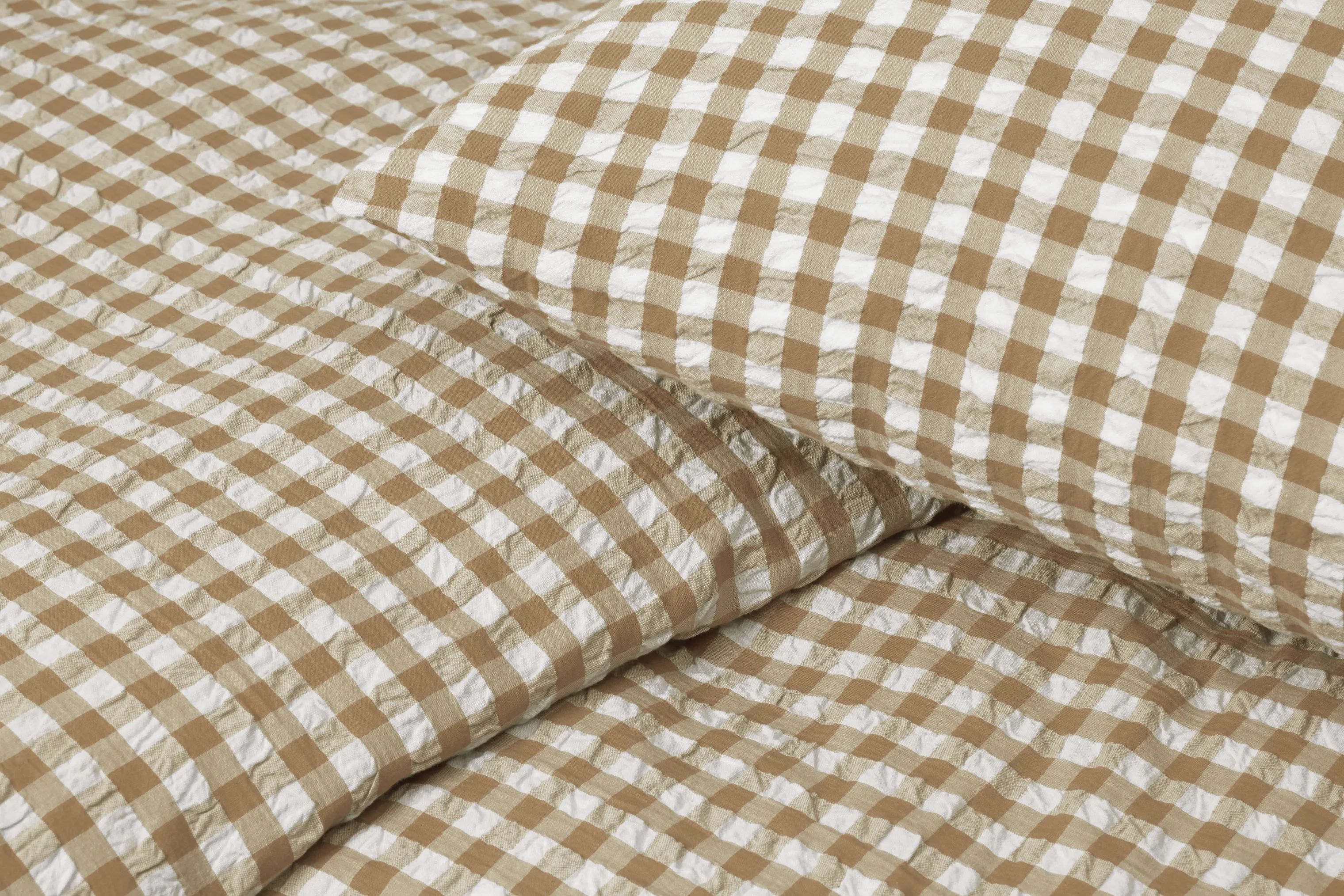 Juna Sengetøj Bæk&Bølge Sengetøj i Karamel/Off-White, B140 x L200 cm, 2