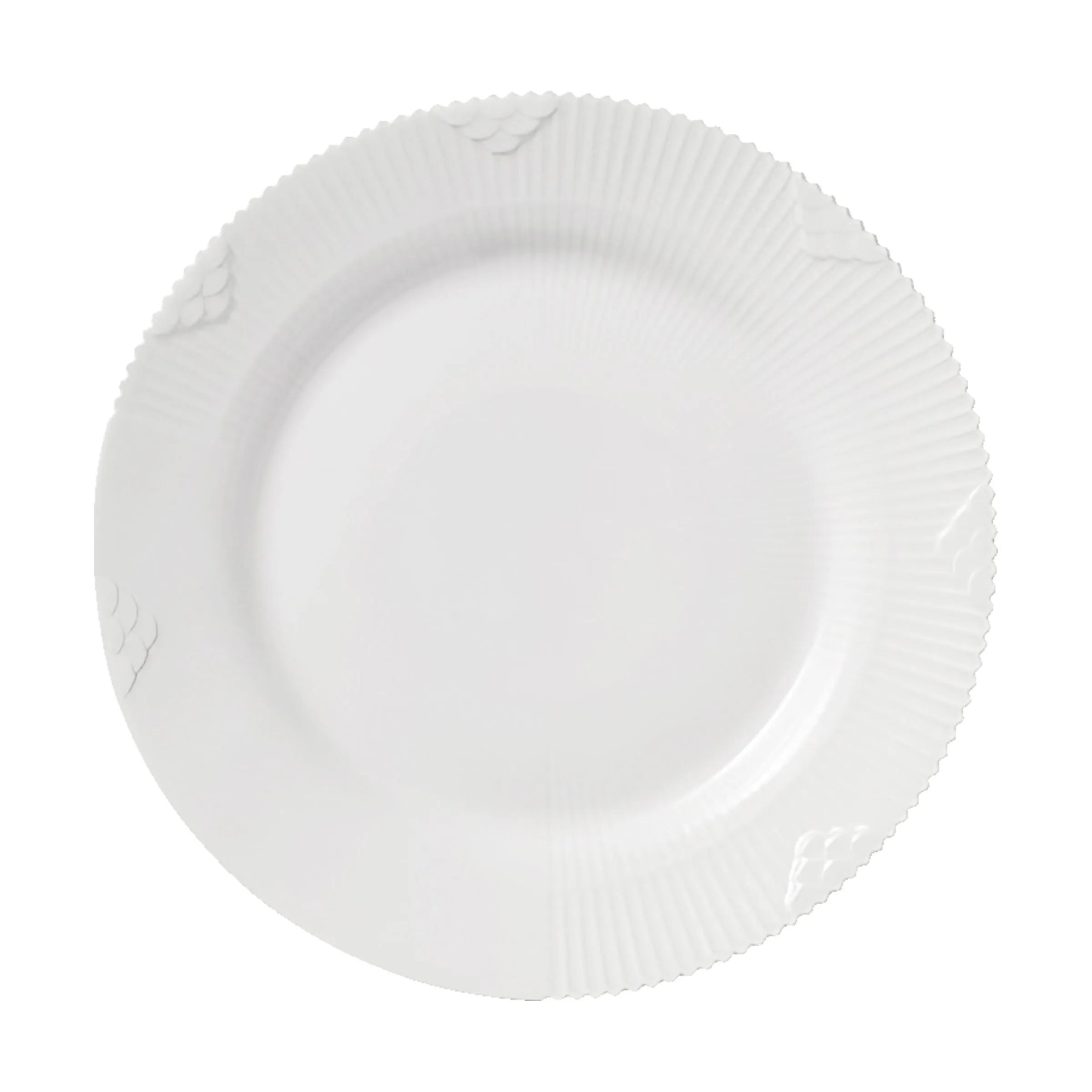 Royal Copenhagen Kagetallerkener Hvid Elements Desserttallerken i Hvid, 1