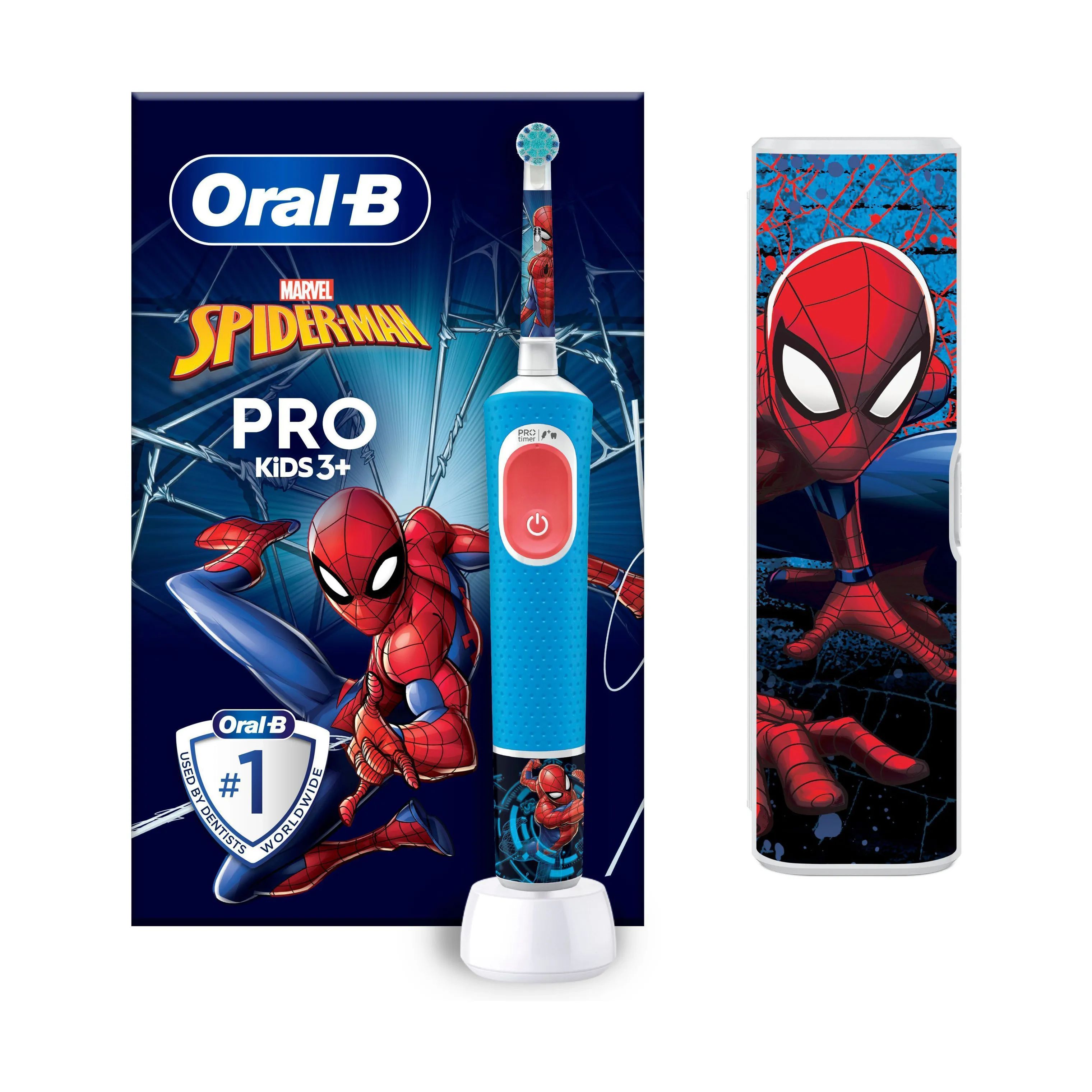 Oral-B Eltandbørster Vitality Pro Kids Elektrisk Tandbørste - Spiderman i Spiderman, 1