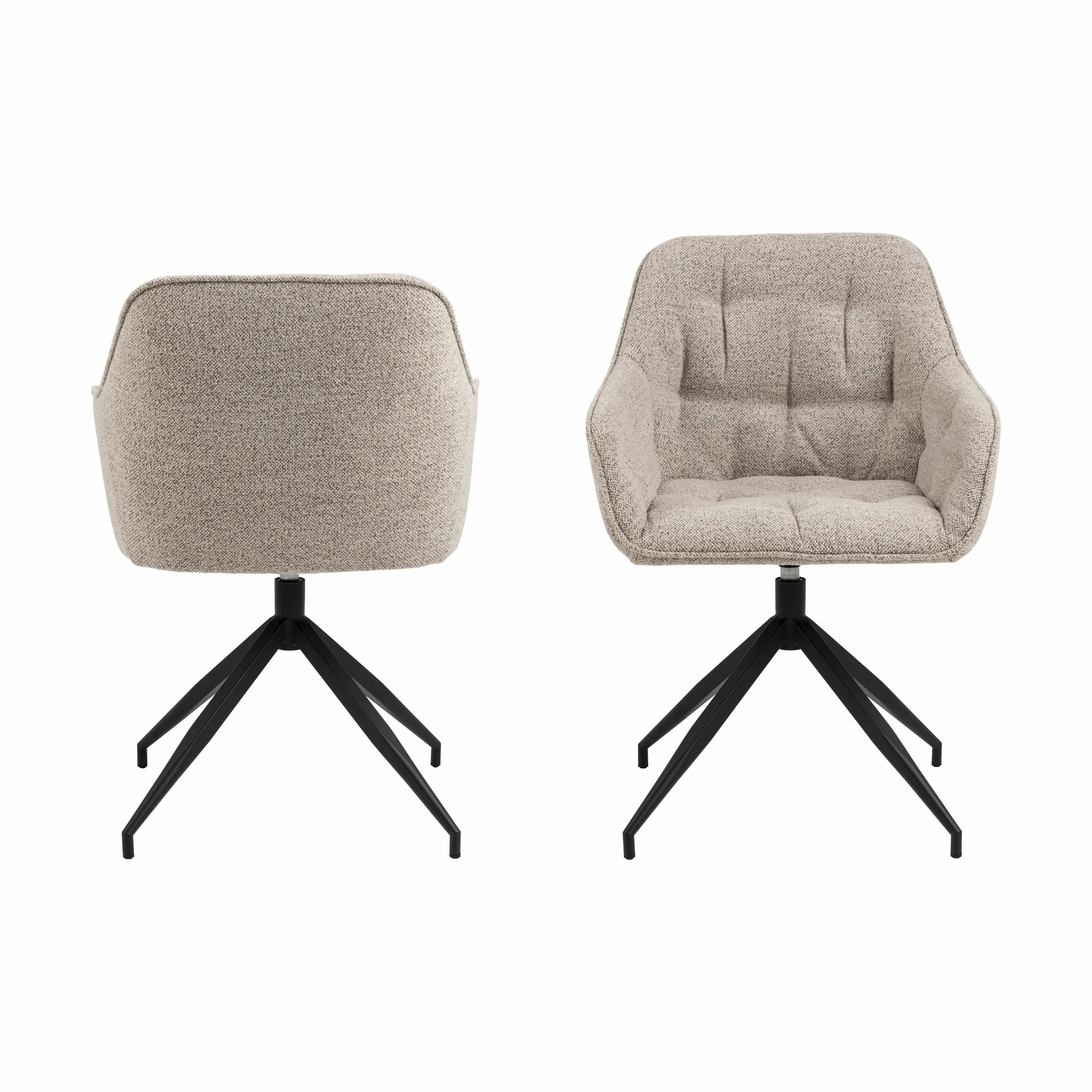 CASA Living Spisebordsstole Brooke Spisebordsstol i Beige, 4