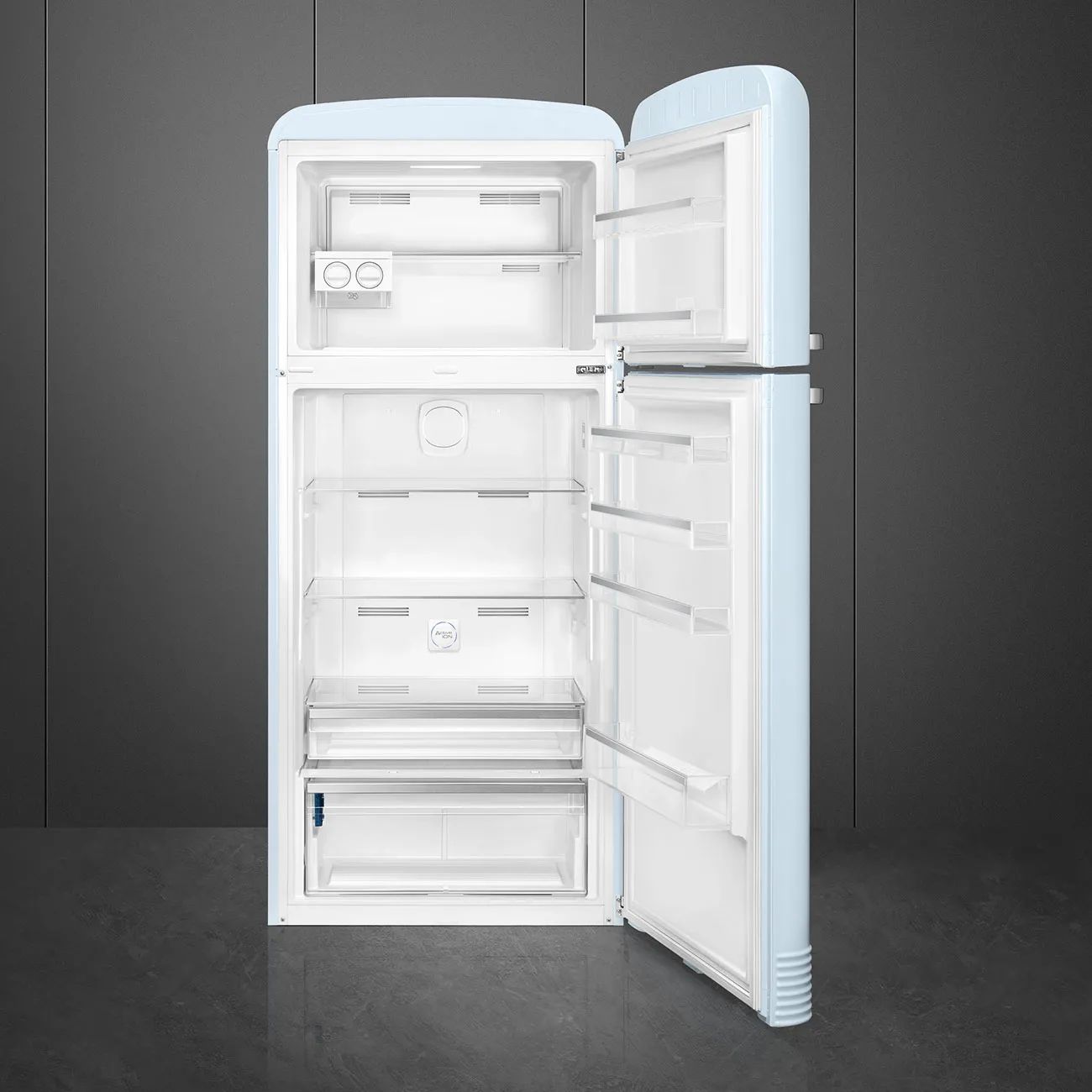 Smeg Køleskabe 50's Style Kølefryseskab i Pastelblå, 2